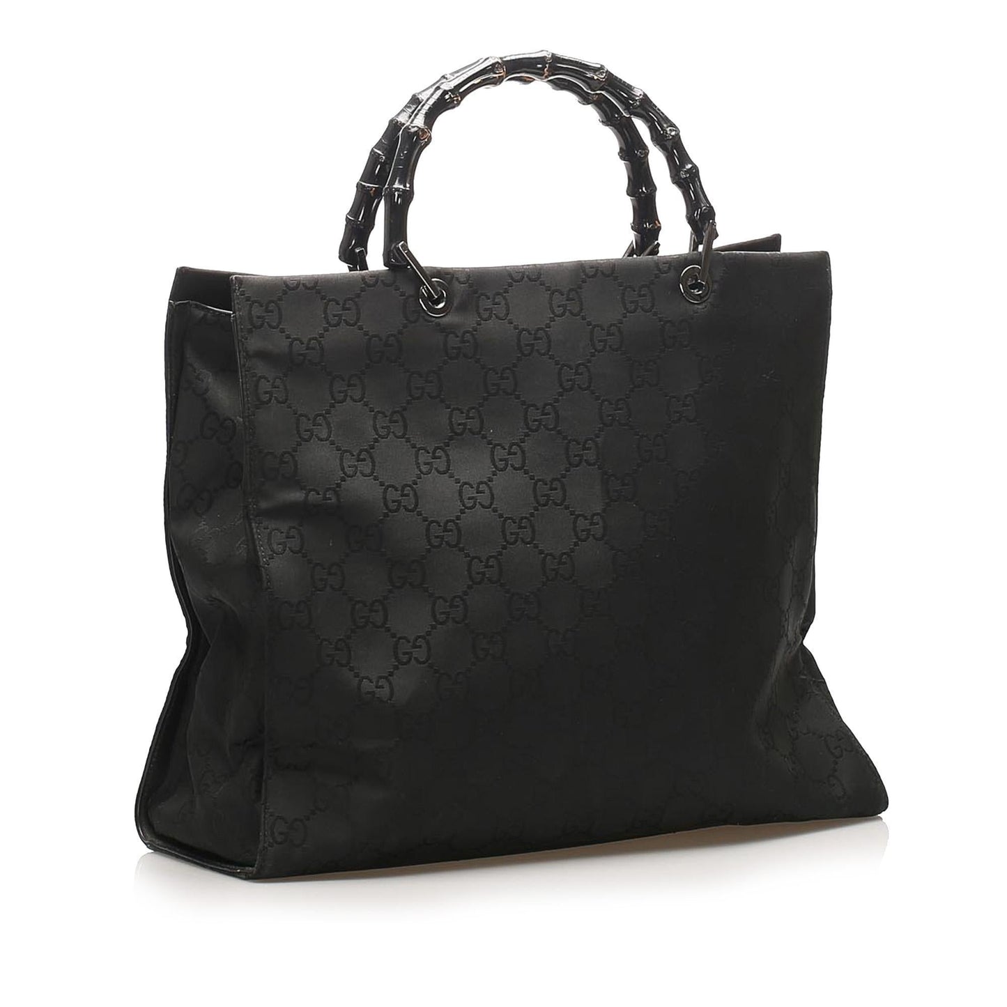 Gucci GG Nylon Bamboo Tote Bag (SHG-14885)