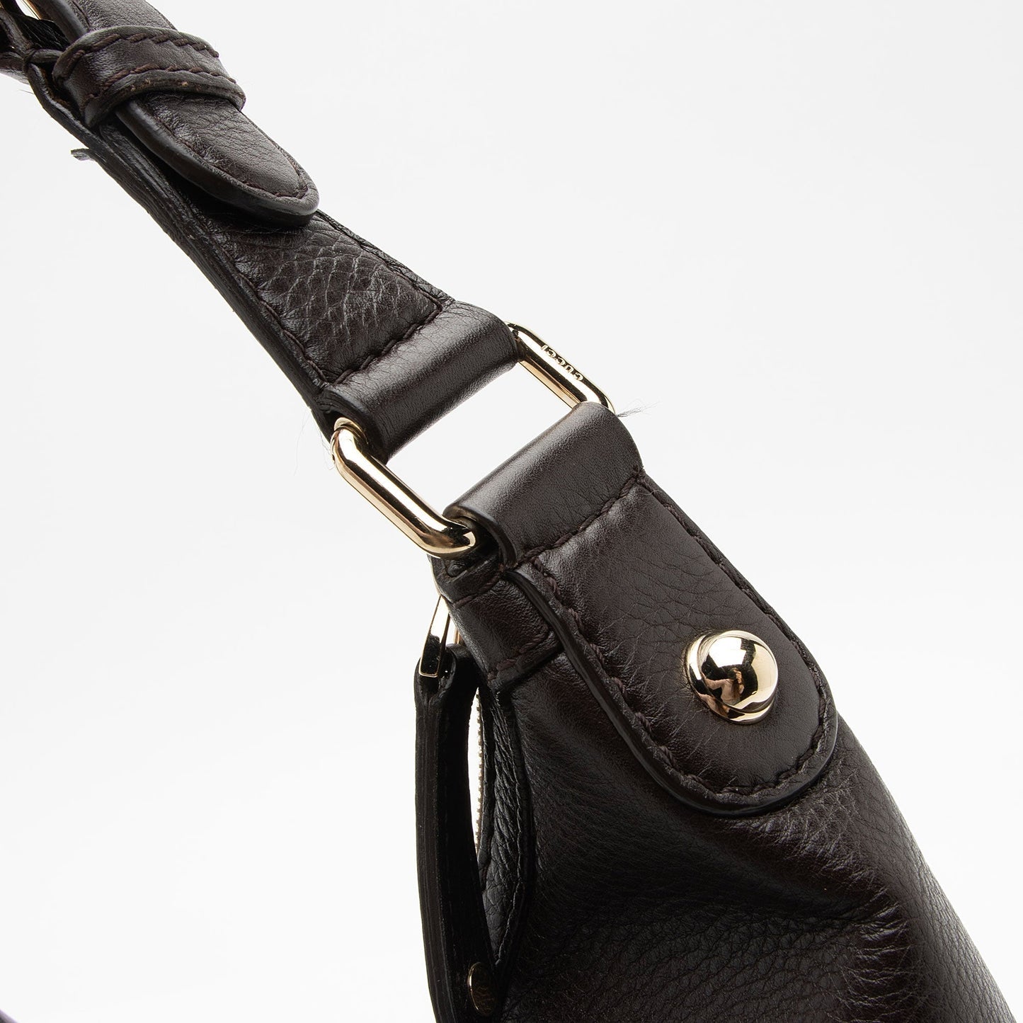 Gucci Leather Web Heritage Horsebit Large Hobo (SHF-mg2vZO)