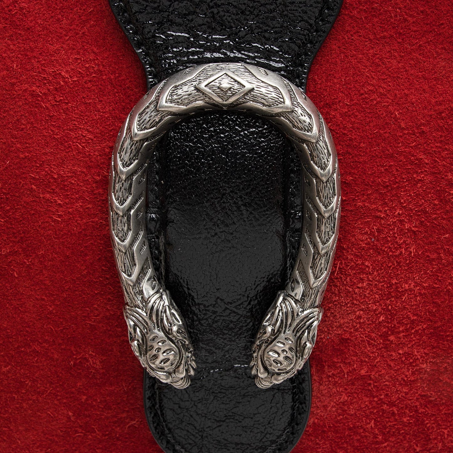 Gucci Suede Patent Leather Dionysus Medium Bucket Bag (SHF-22441)