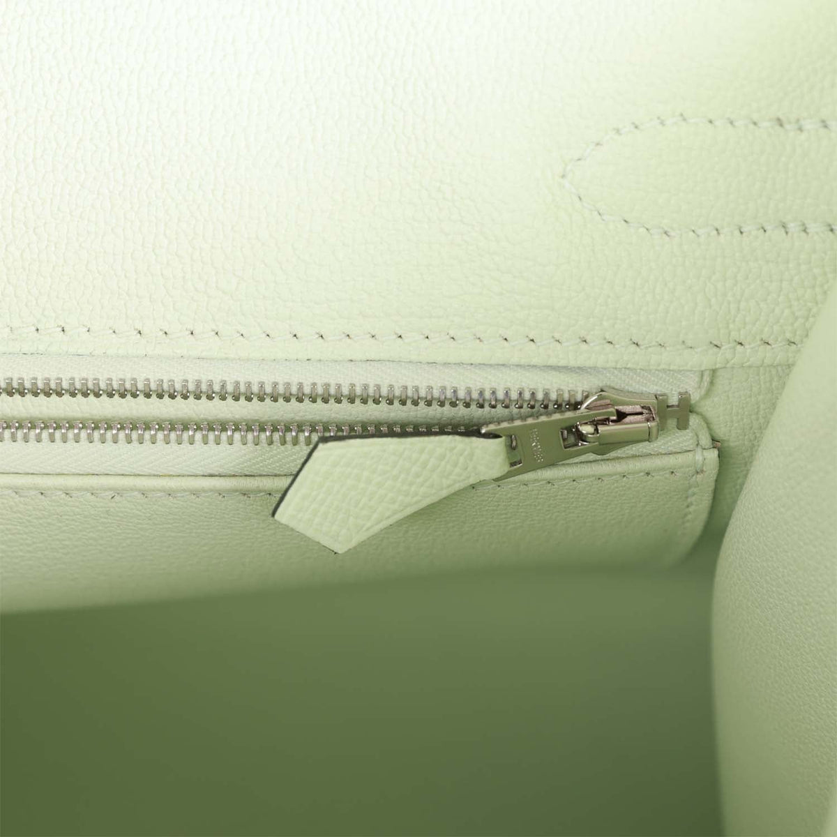 Hermes Birkin 30 Sellier Vert Fizz Epsom Palladium Hardware