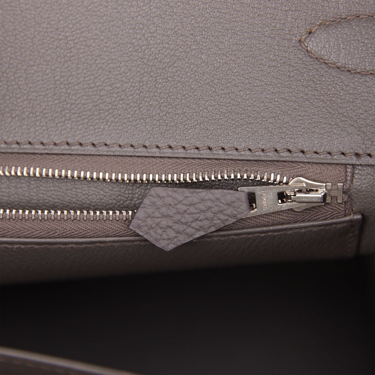 Hermes Birkin 35 Etain Togo Palladium Hardware