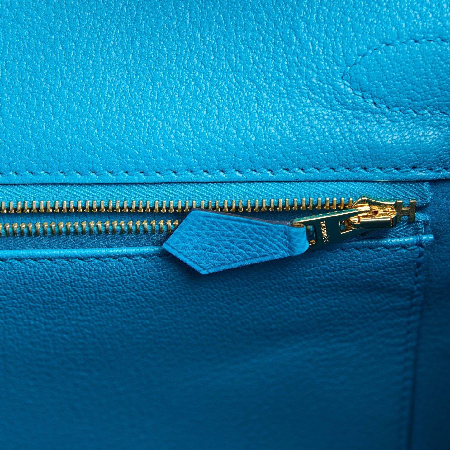 Hermes Birkin 30 Bleu Frida Epsom Gold Hardware