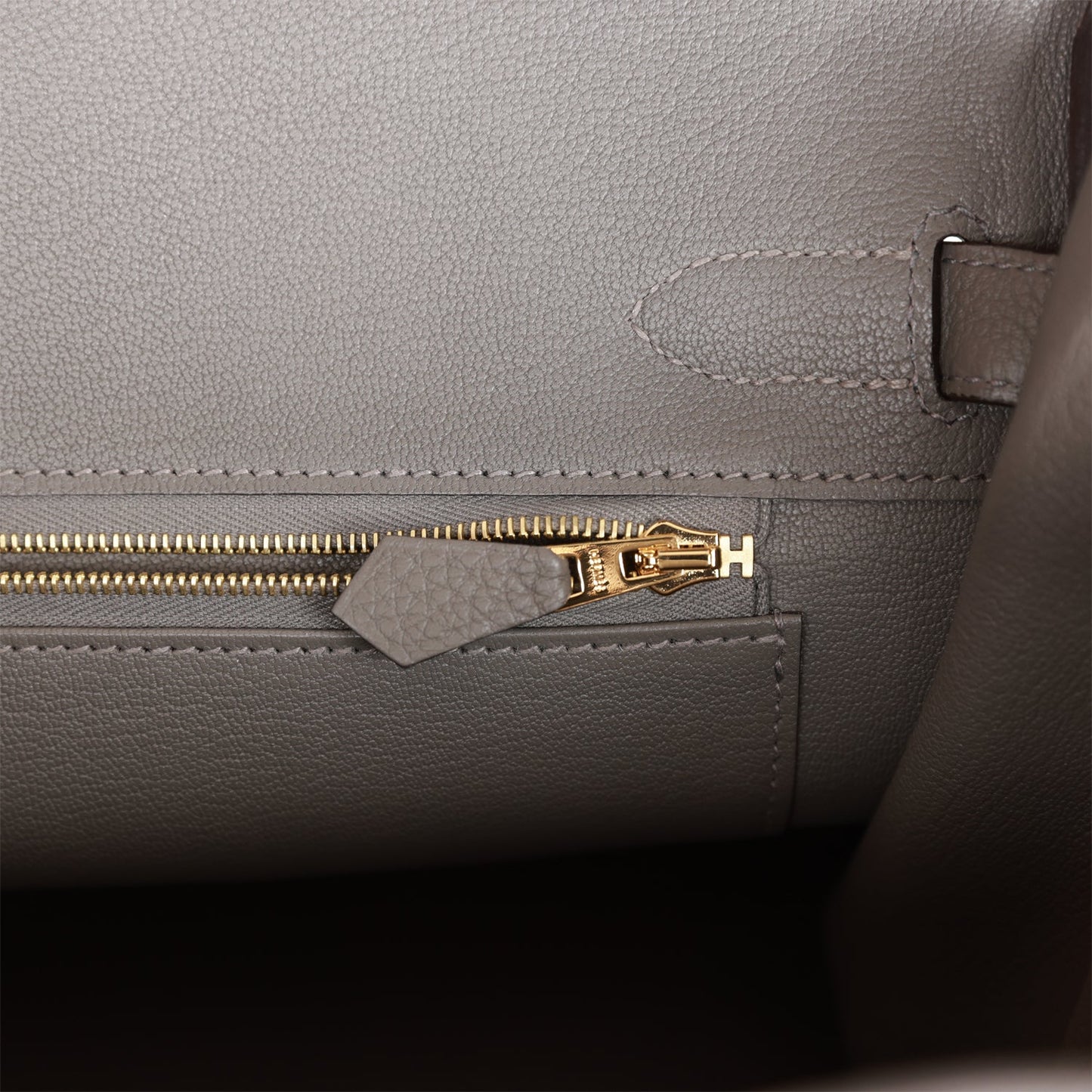 Hermes Birkin 30 Gris Meyer Togo Rose Gold Hardware