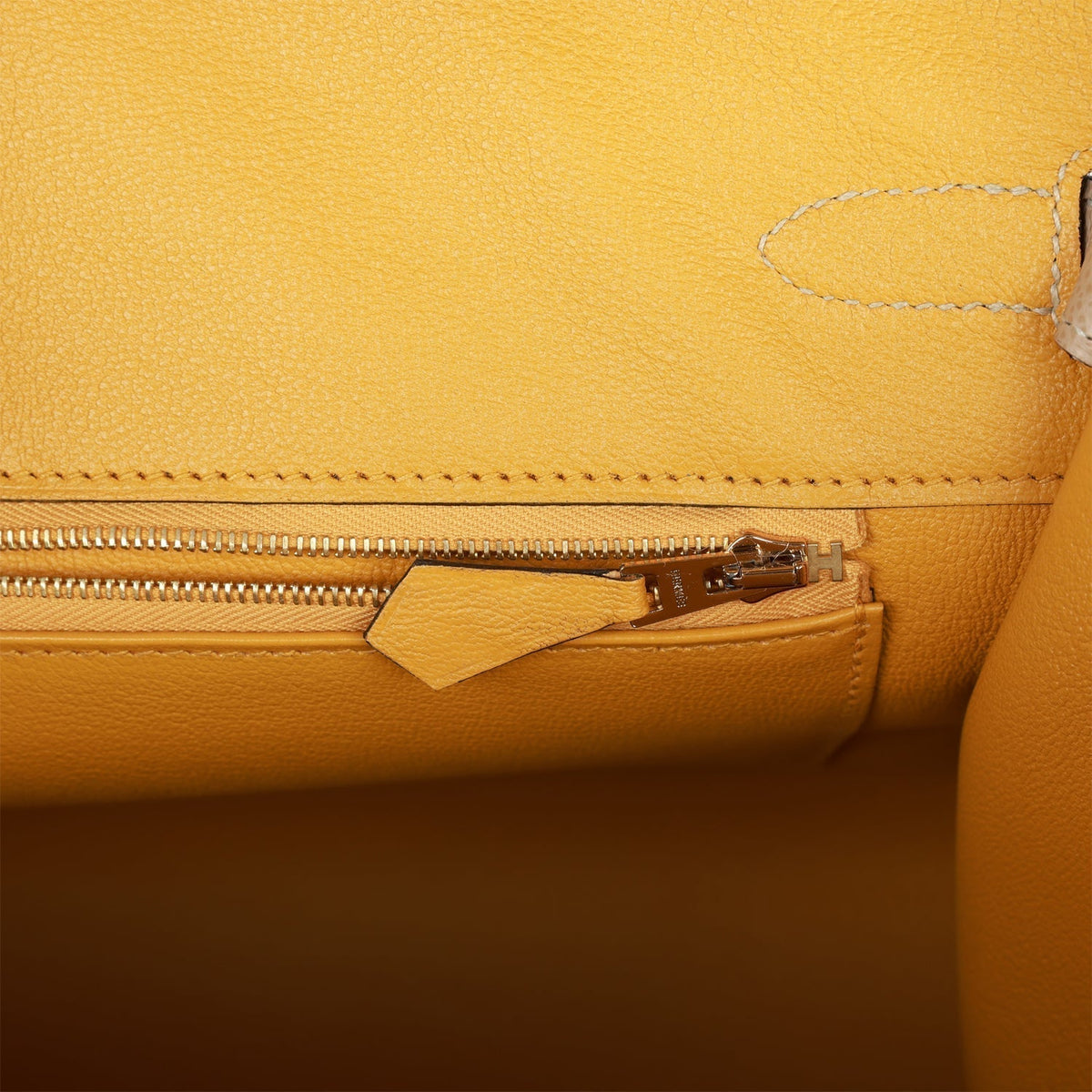 Hermes Birkin 35 Sellier Trench and Jaune Ambre Verso Epsom Permabrass Hardware