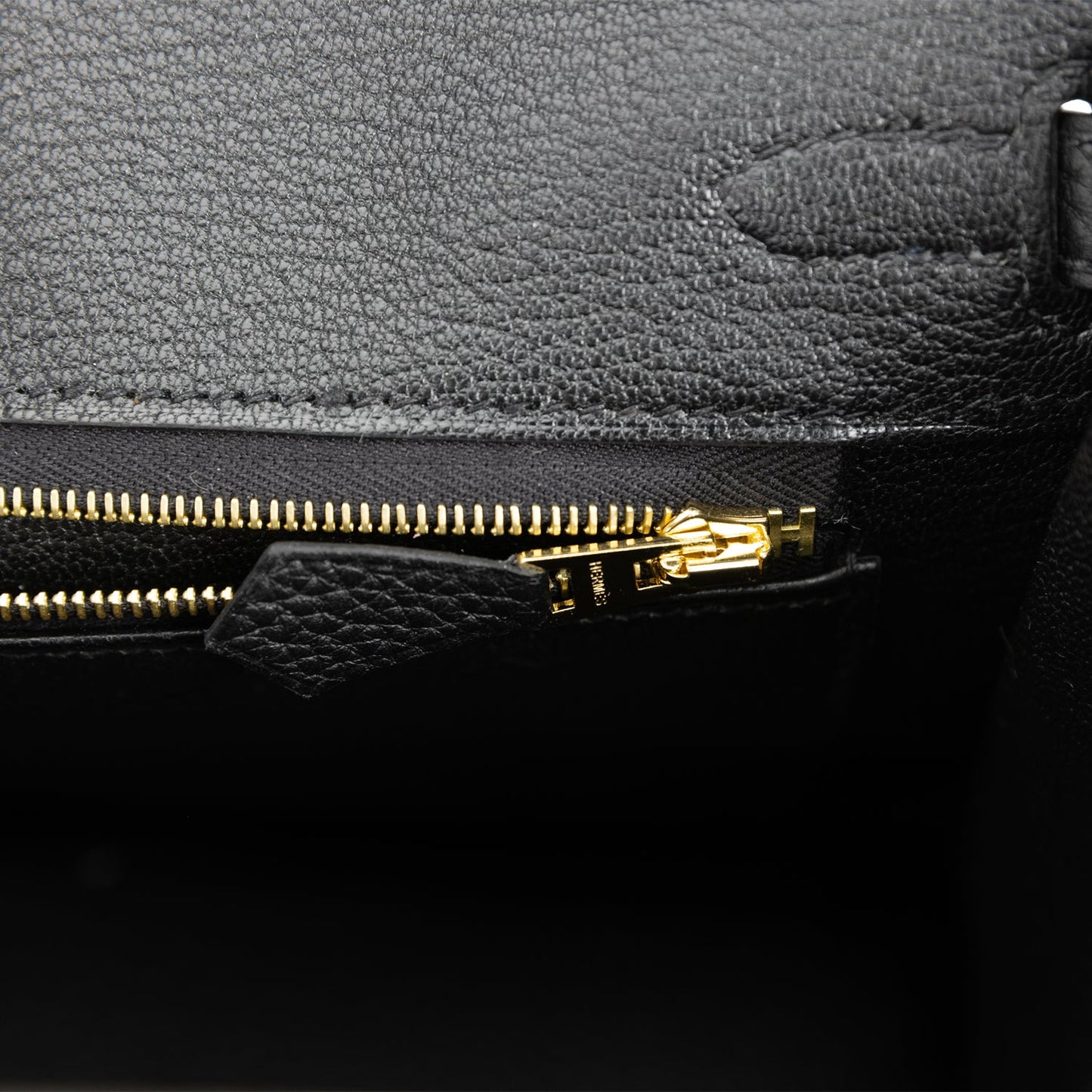 Hermes Birkin 25 Black Togo Gold Hardware