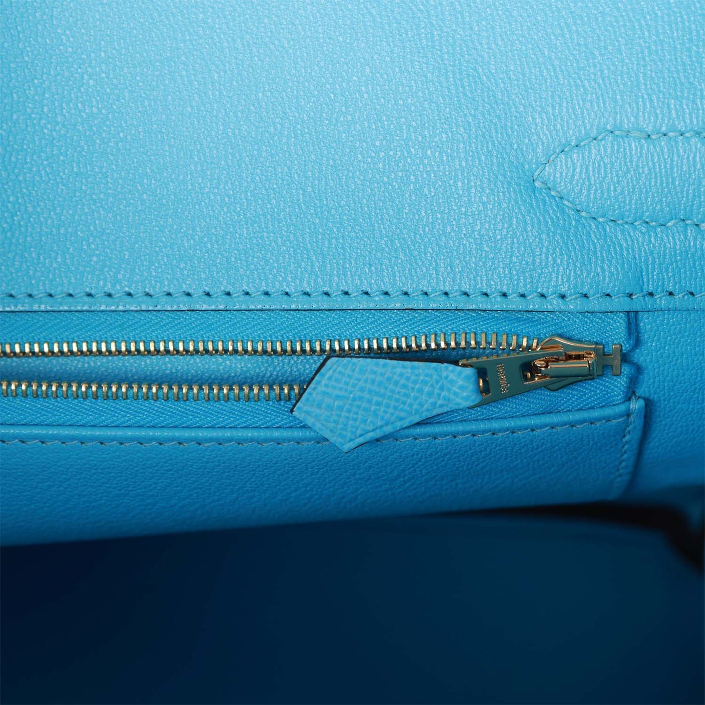 Hermes Birkin 30 Celeste Epsom Gold Hardware