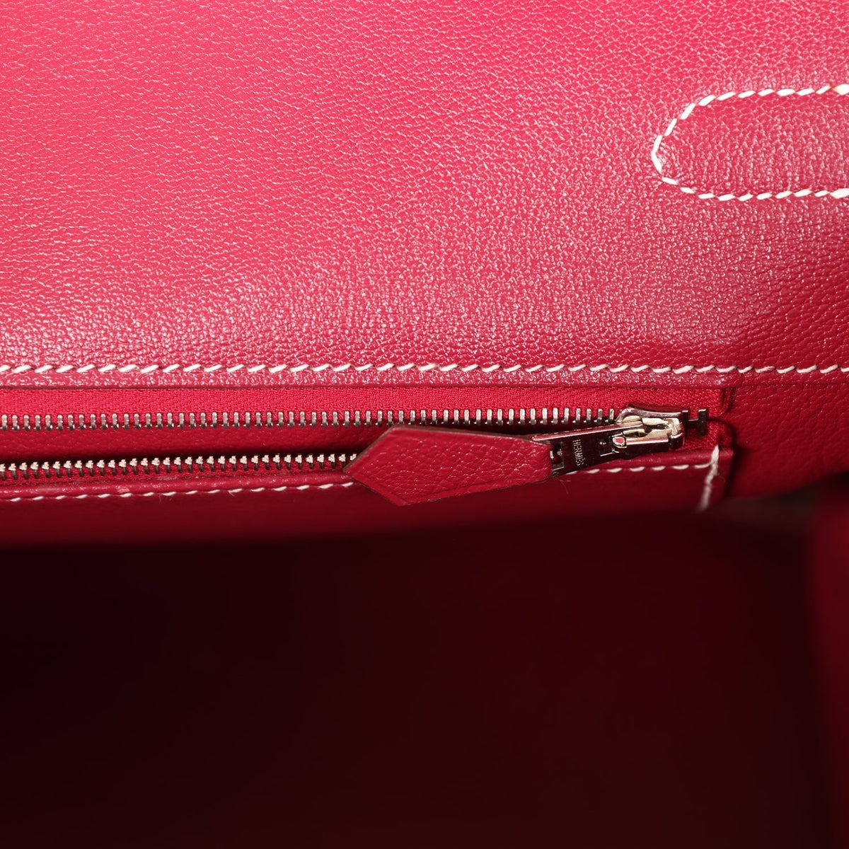 Pre-owned Hermes Birkin 35 Rose Tyrien Candy Epsom Palladium Hardware