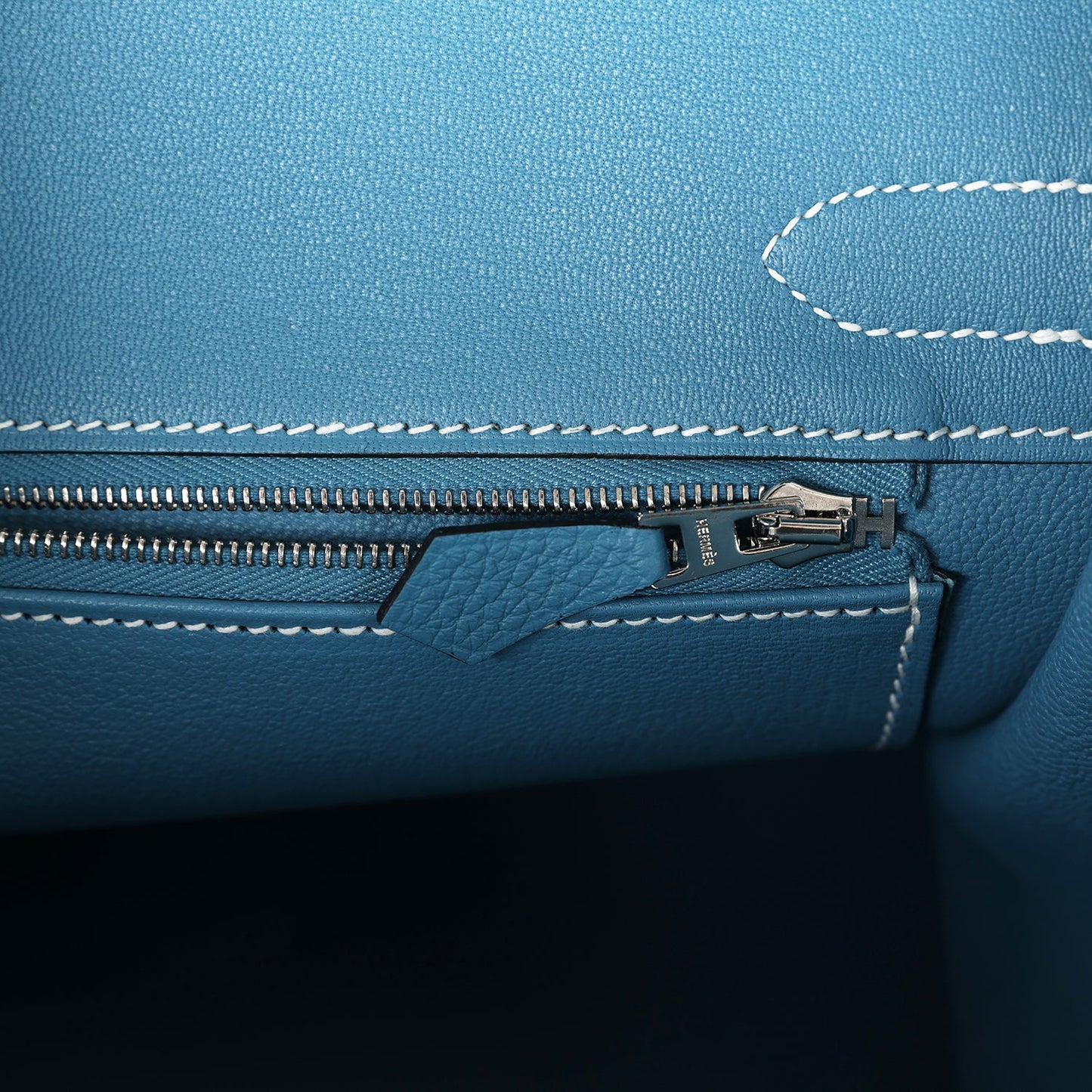 Hermes Birkin 30 Blue Jean Togo Palladium Hardware
