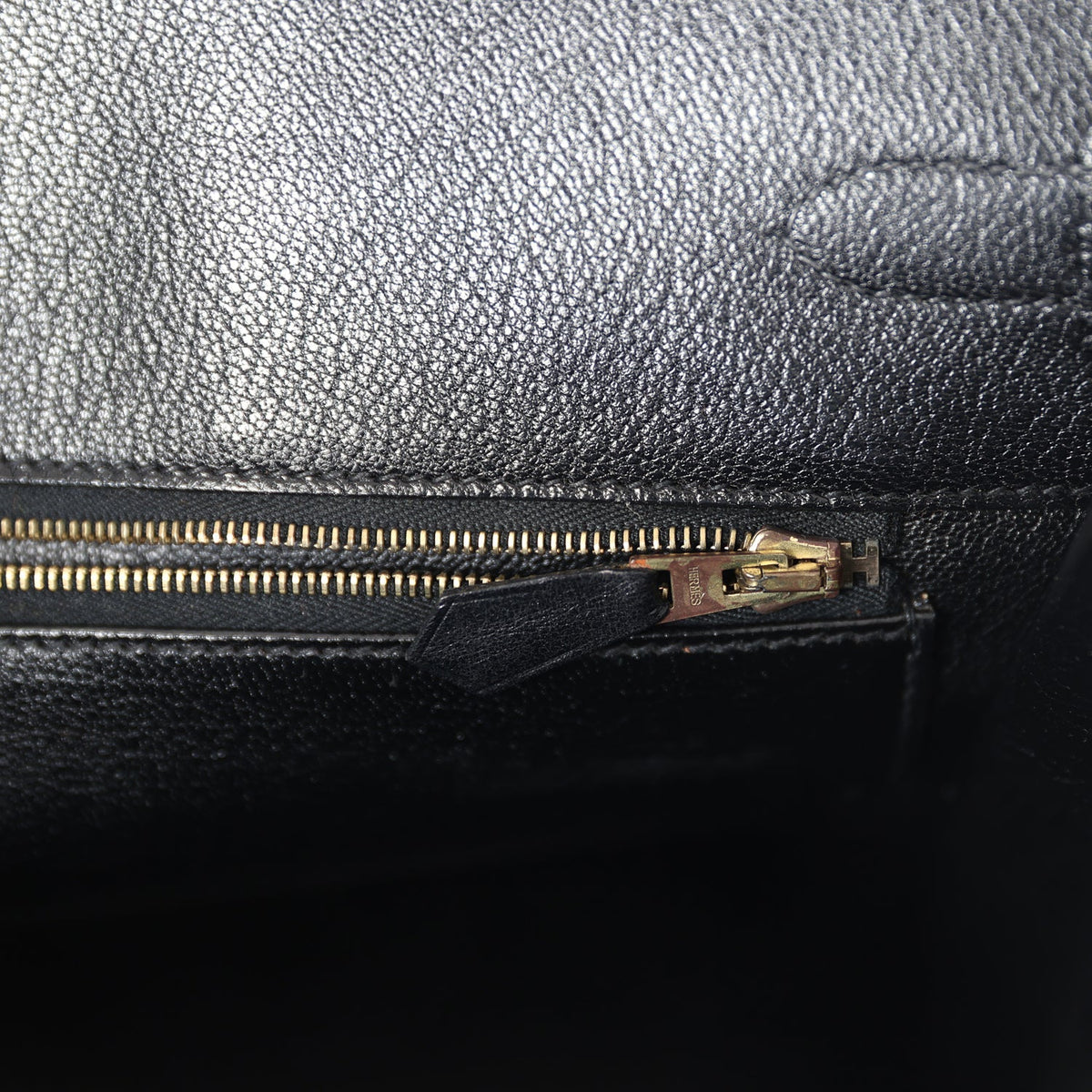 Vintage Hermes Birkin 35 Black Box Gold Hardware