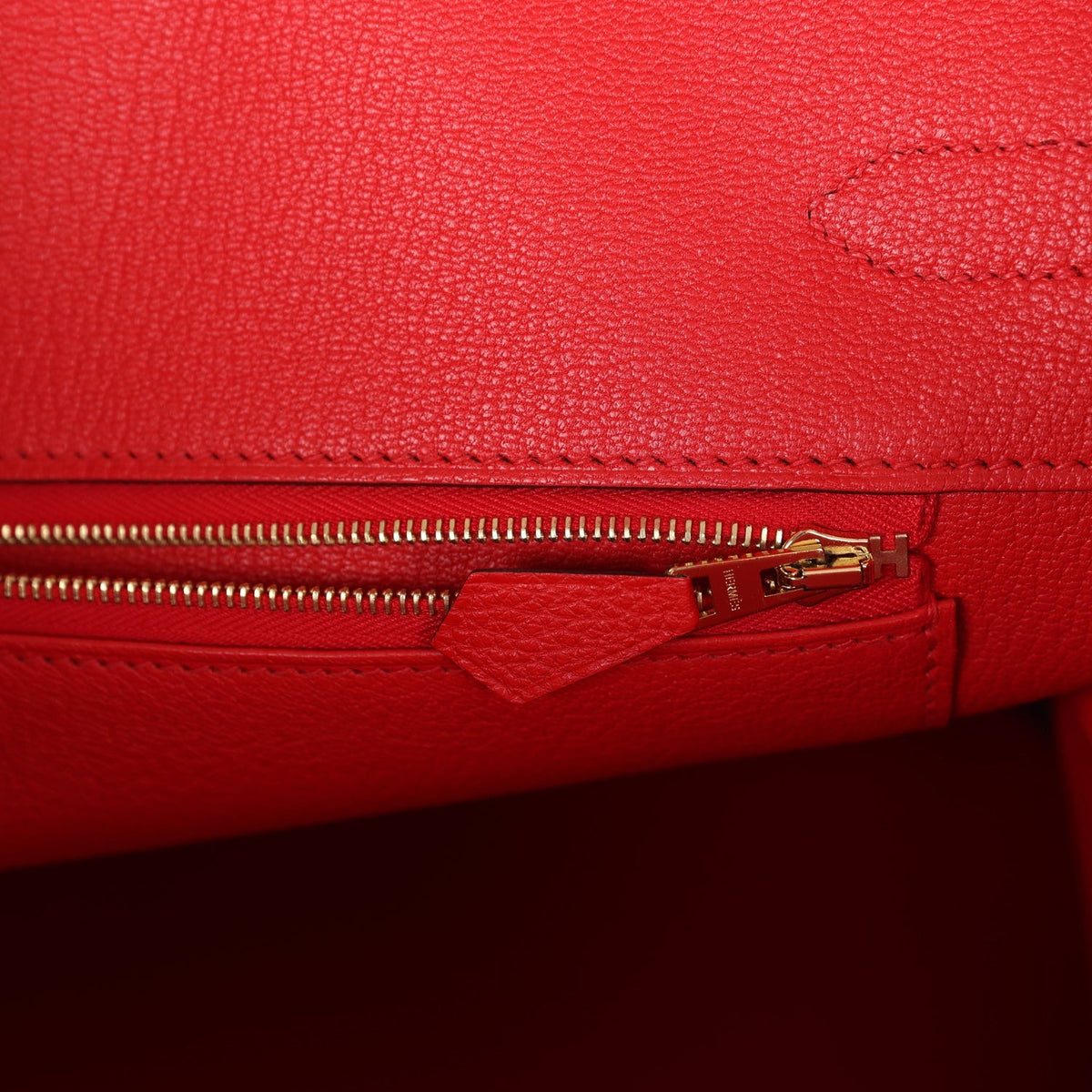 Pre-owned Hermes Birkin 35 Rouge Tomate Togo Gold Hardware