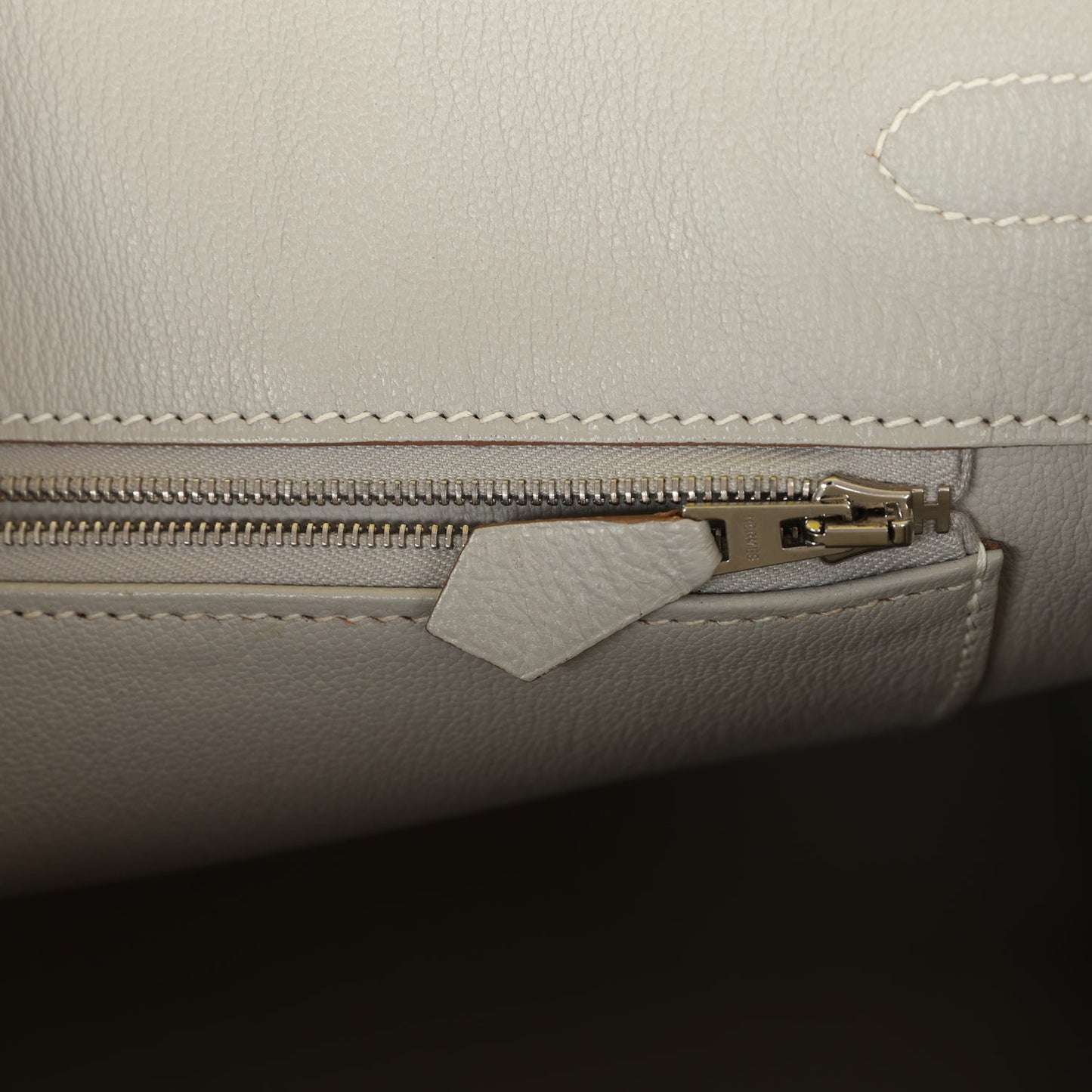 Pre-owned Hermes Birkin 35 Lime Candy Epsom Palladium Hardware