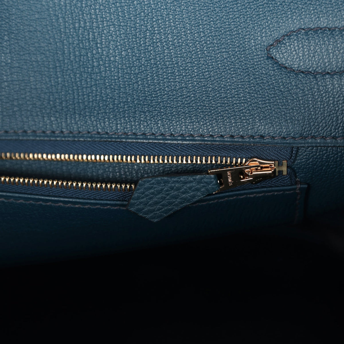 Hermes Birkin 35 Vert Rousseau Togo Gold Hardware