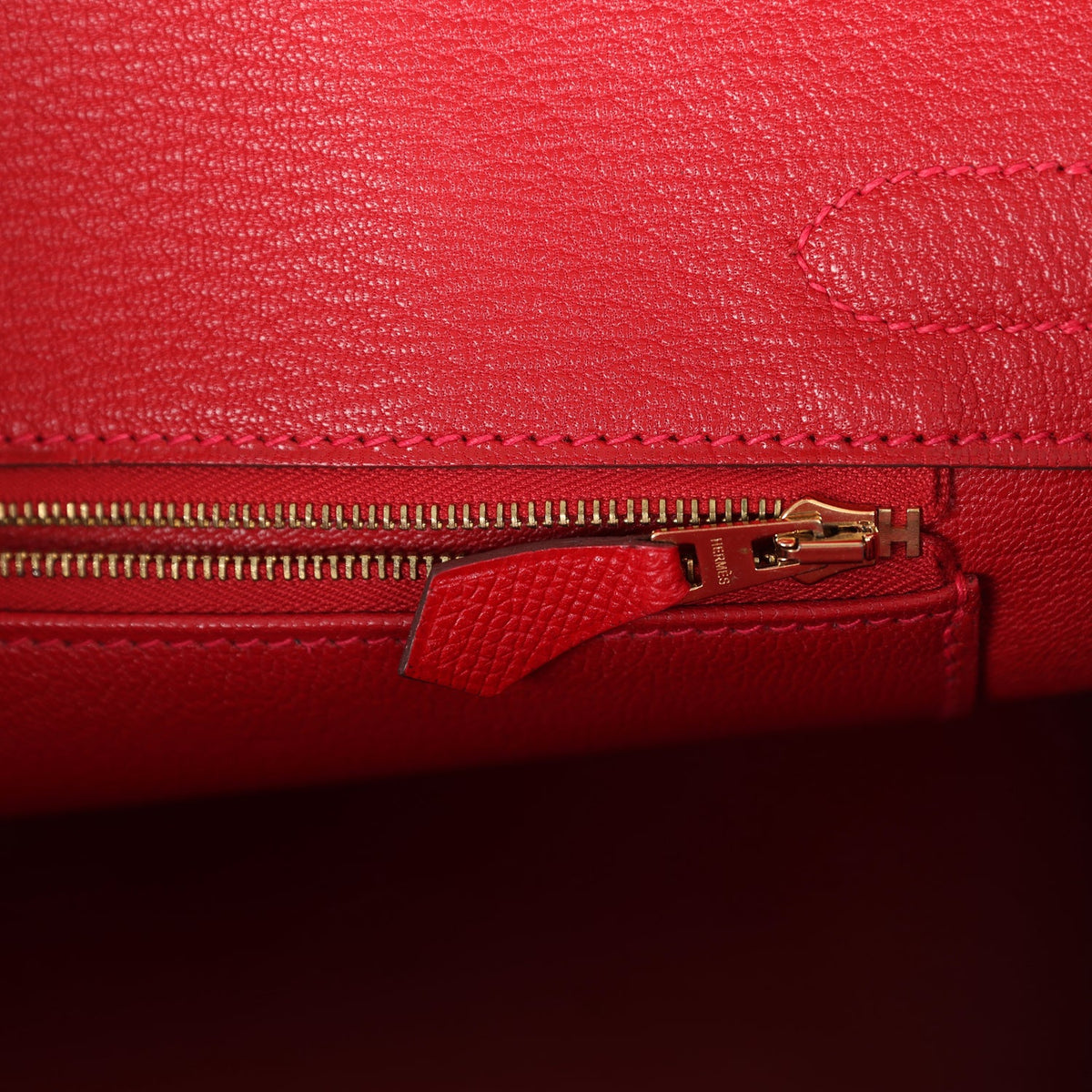 Pre-owned Hermes Birkin 30 Rouge Casaque Epsom Gold Hardware