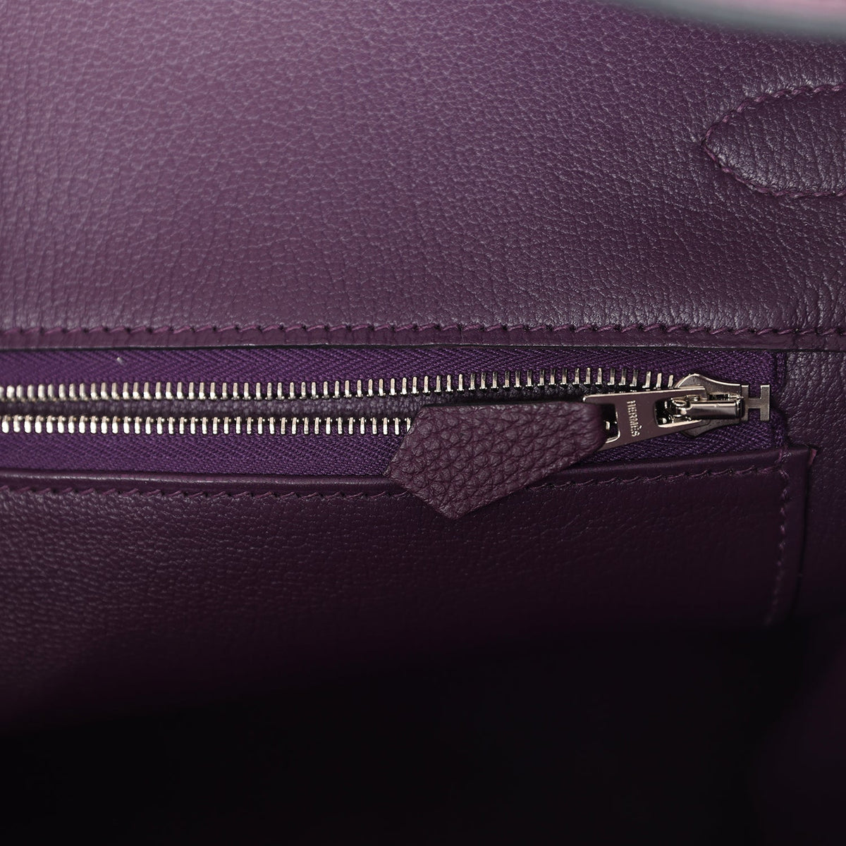 Pre-owned Hermes Birkin 35 Cassis Togo Palladium Hardware