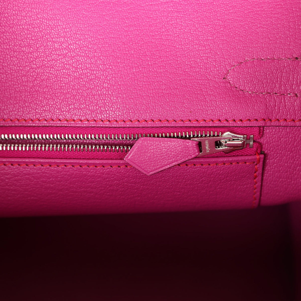 Pre-owned Hermes Special Order (HSS) Birkin 30 Rouge Casaque Verso Chevre Brushed Palladium Hardware