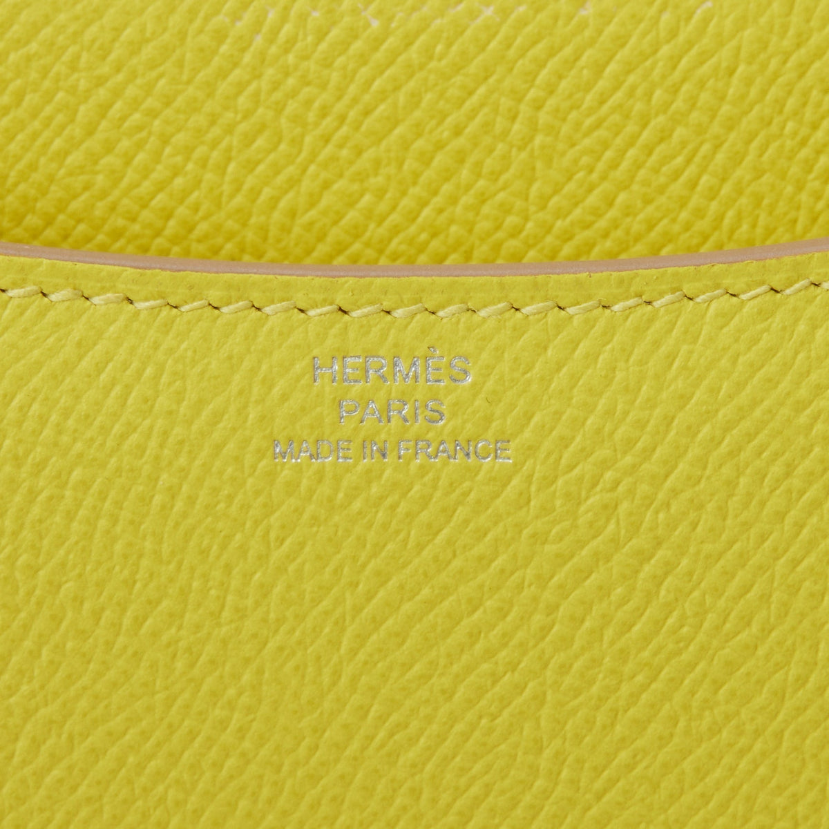 Hermes Constance 18 Lime Epsom Palladium Hardware