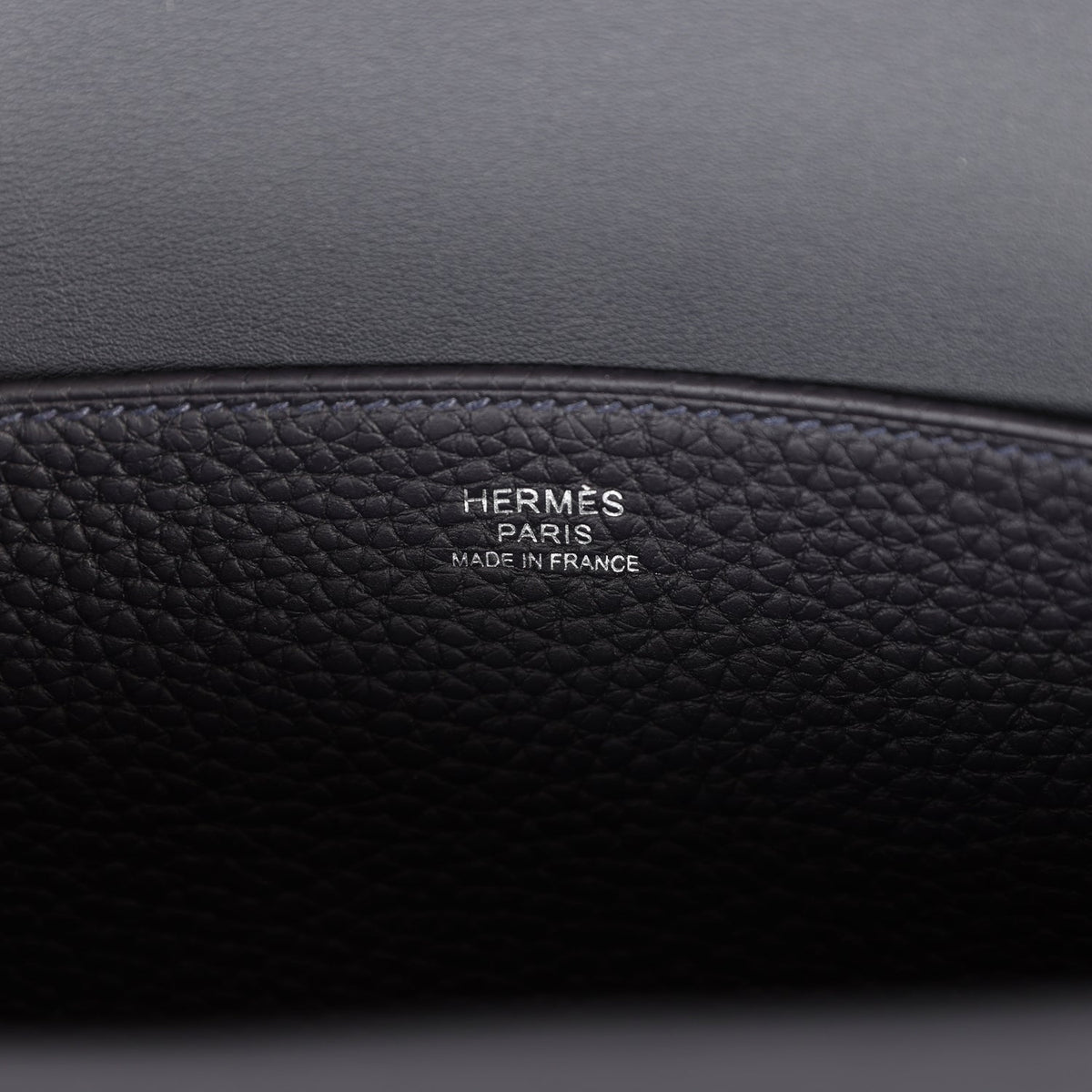 Hermes Halzan 25 Caban Clemence Palladium Hardware