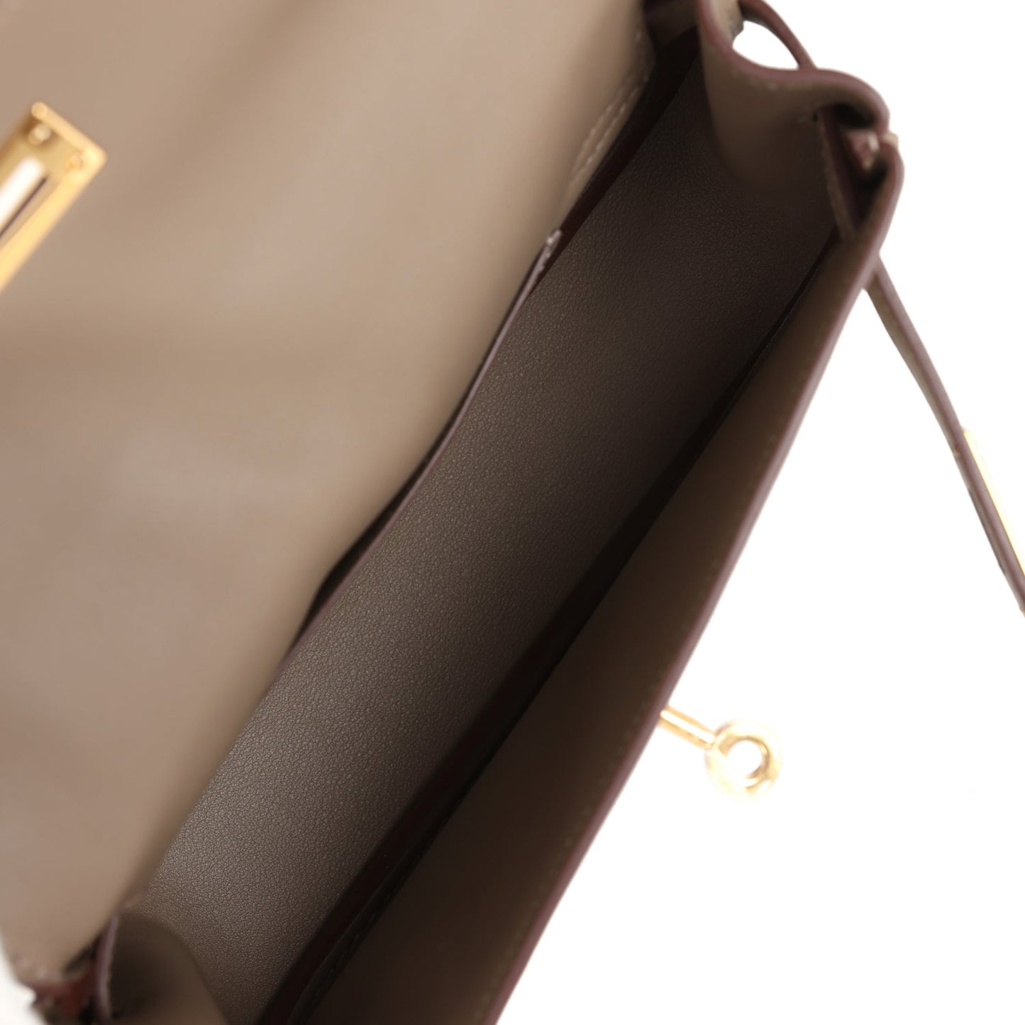 Hermes Kelly Moove Etoupe Swift Gold Hardware
