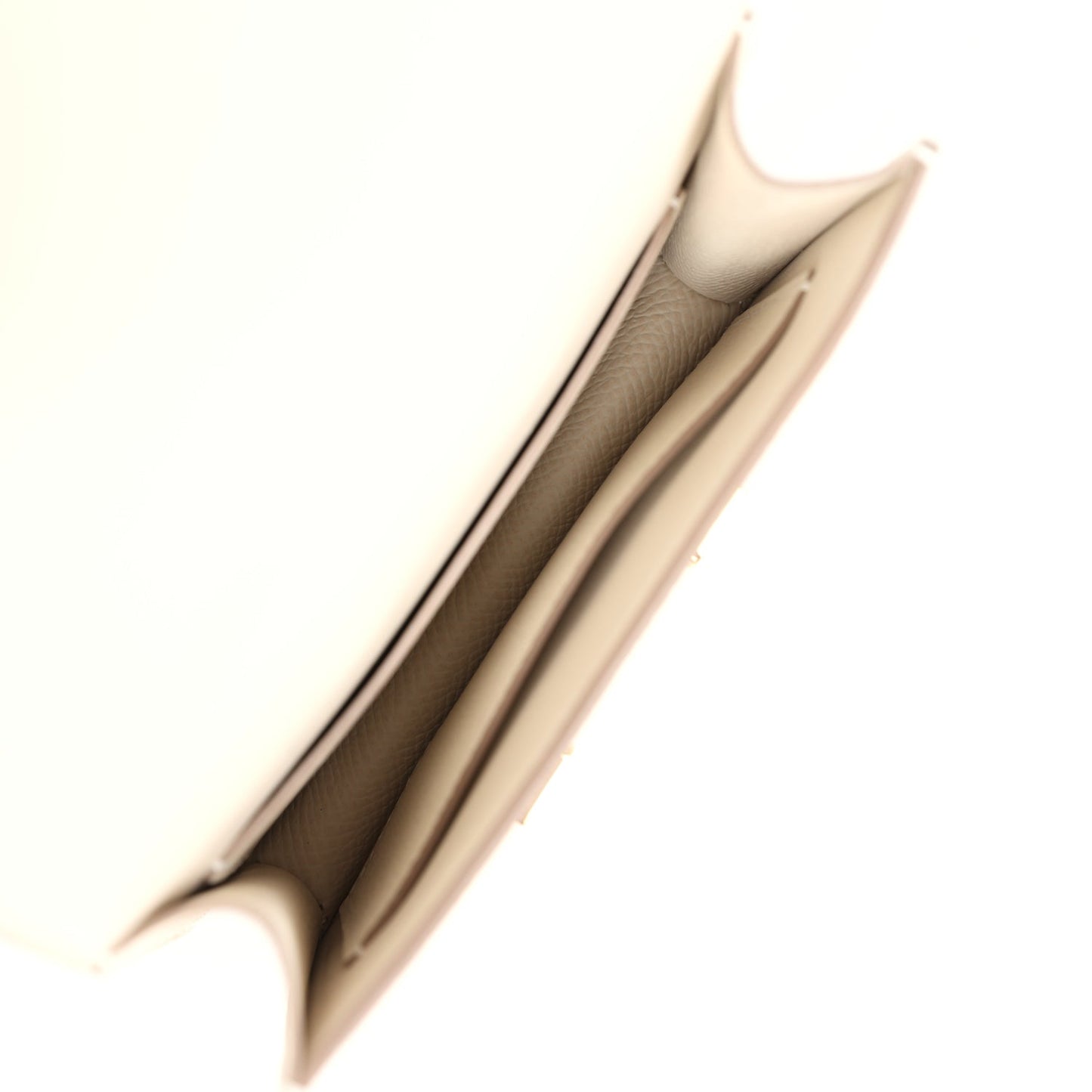 Hermes Constance Slim Wallet Craie Epsom Gold Hardware