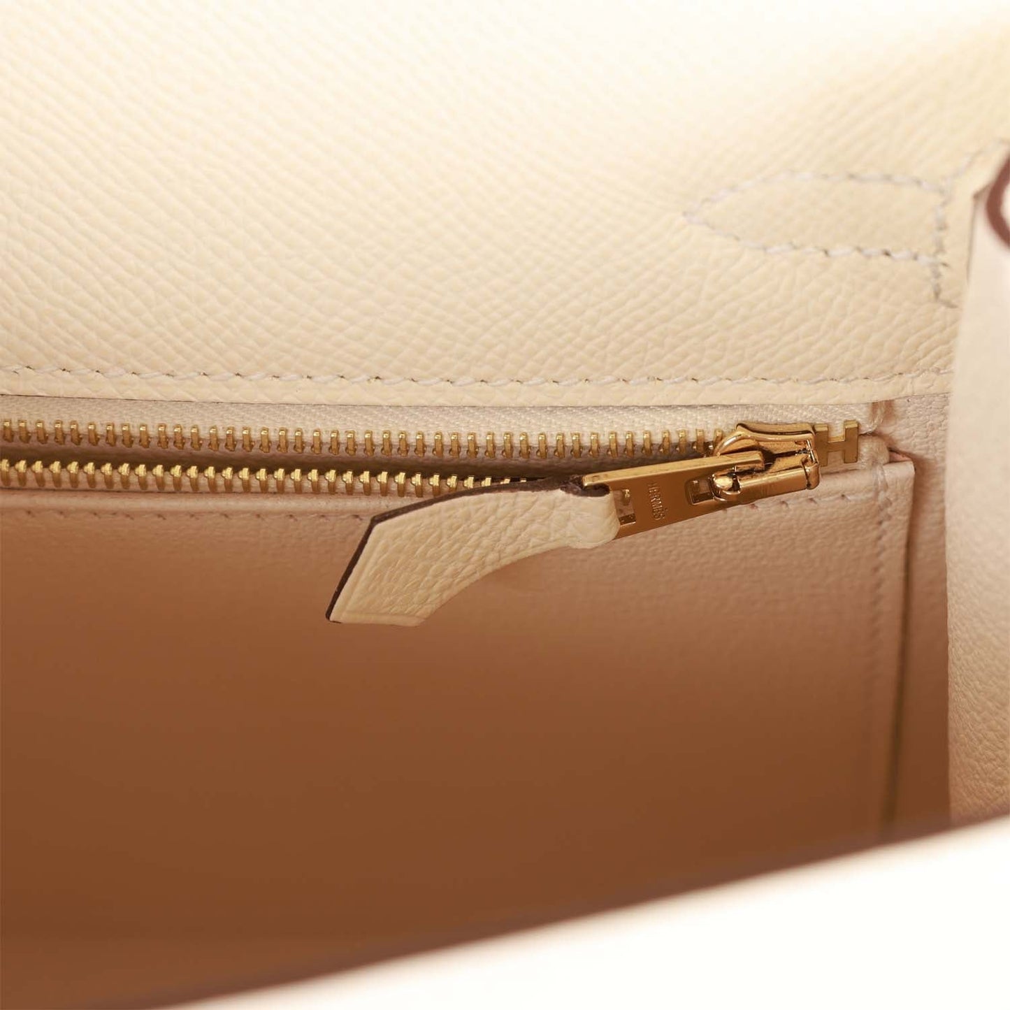Hermes Kelly 25 ellier Nata Epsom Gold Hardware