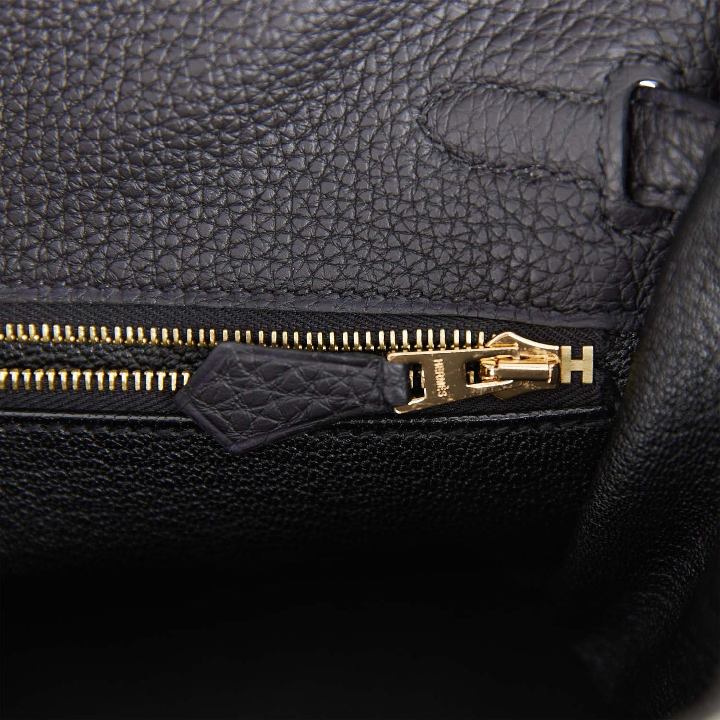 Hermes Kelly 25 Retourne Black Togo Gold Hardware