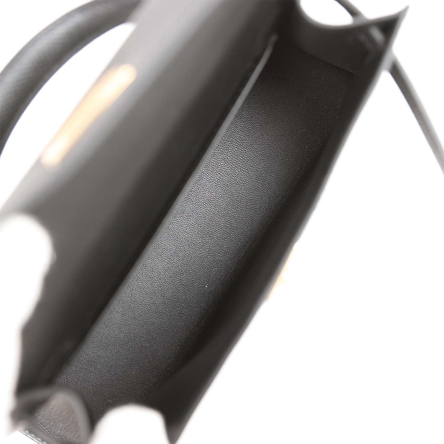 Hermes Kelly 20 Sellier Black Epsom Gold Hardware