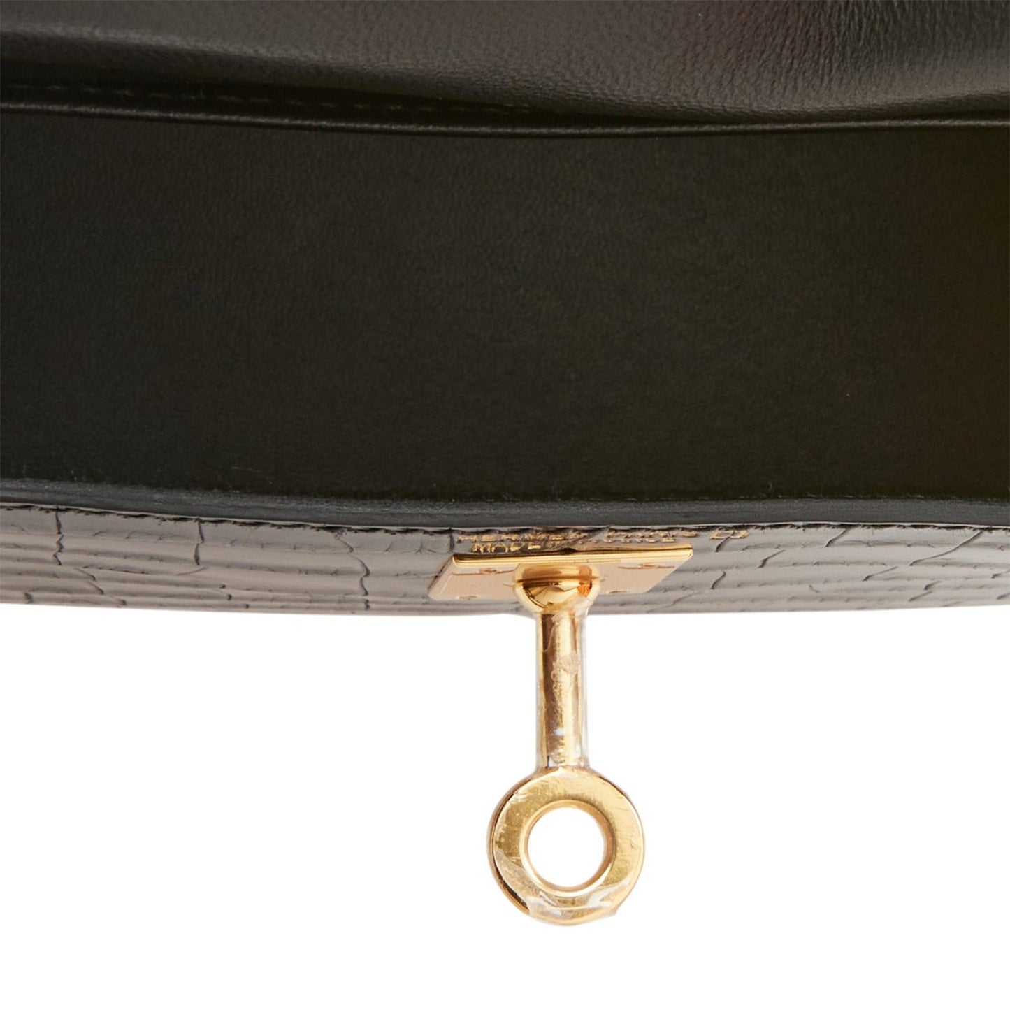 Hermes Kelly 20 Sellier Black Matte Alligator Gold Hardware