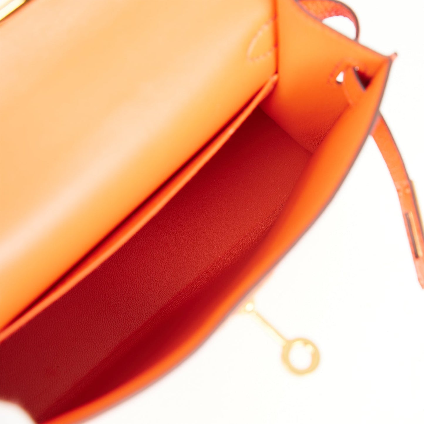 Hermes Kelly 20 Sellier Feu Chevre Gold Hardware