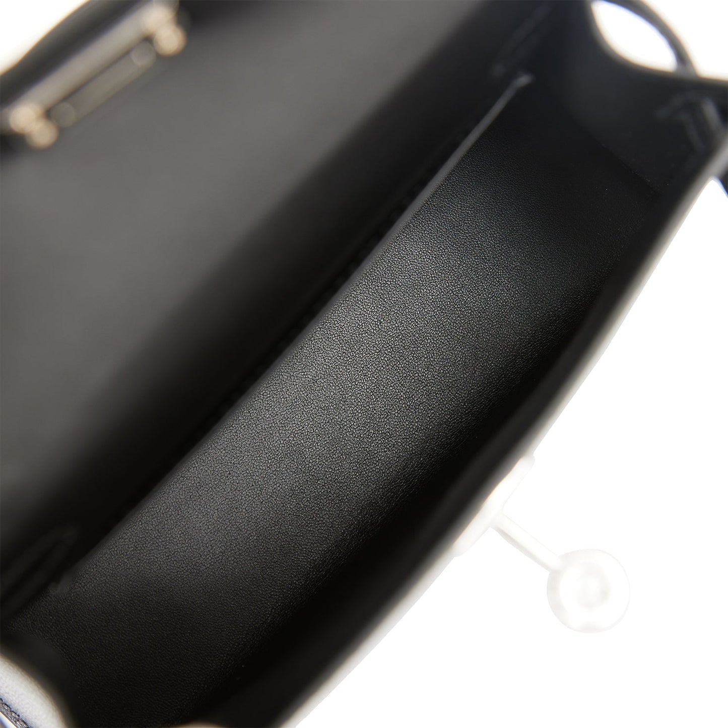 Hermes Kelly 20 Sellier Black Chevre Chamkila Palladium Hardware