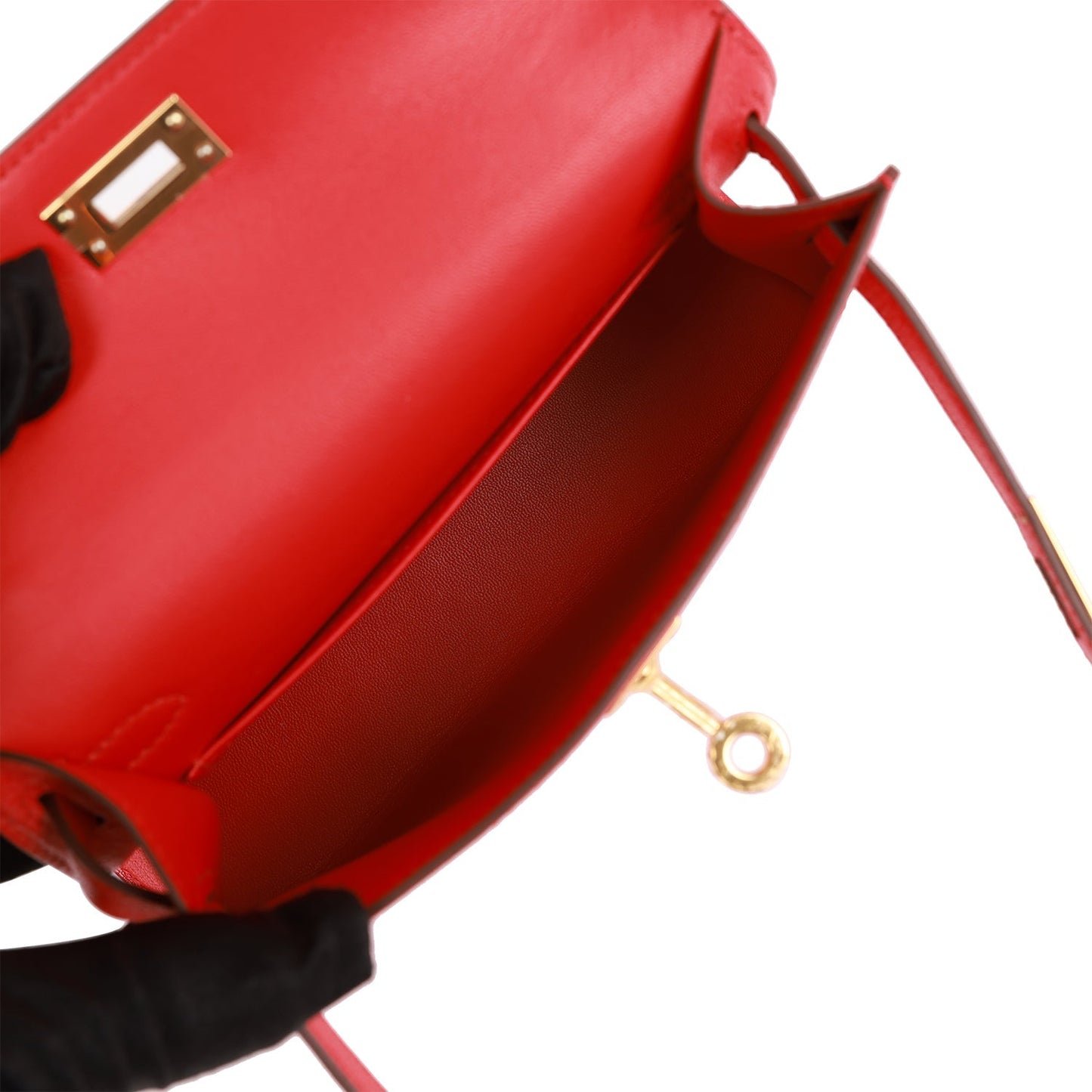 Hermes Kelly 20 Sellier Rouge de Coeur Chevre Gold Hardware