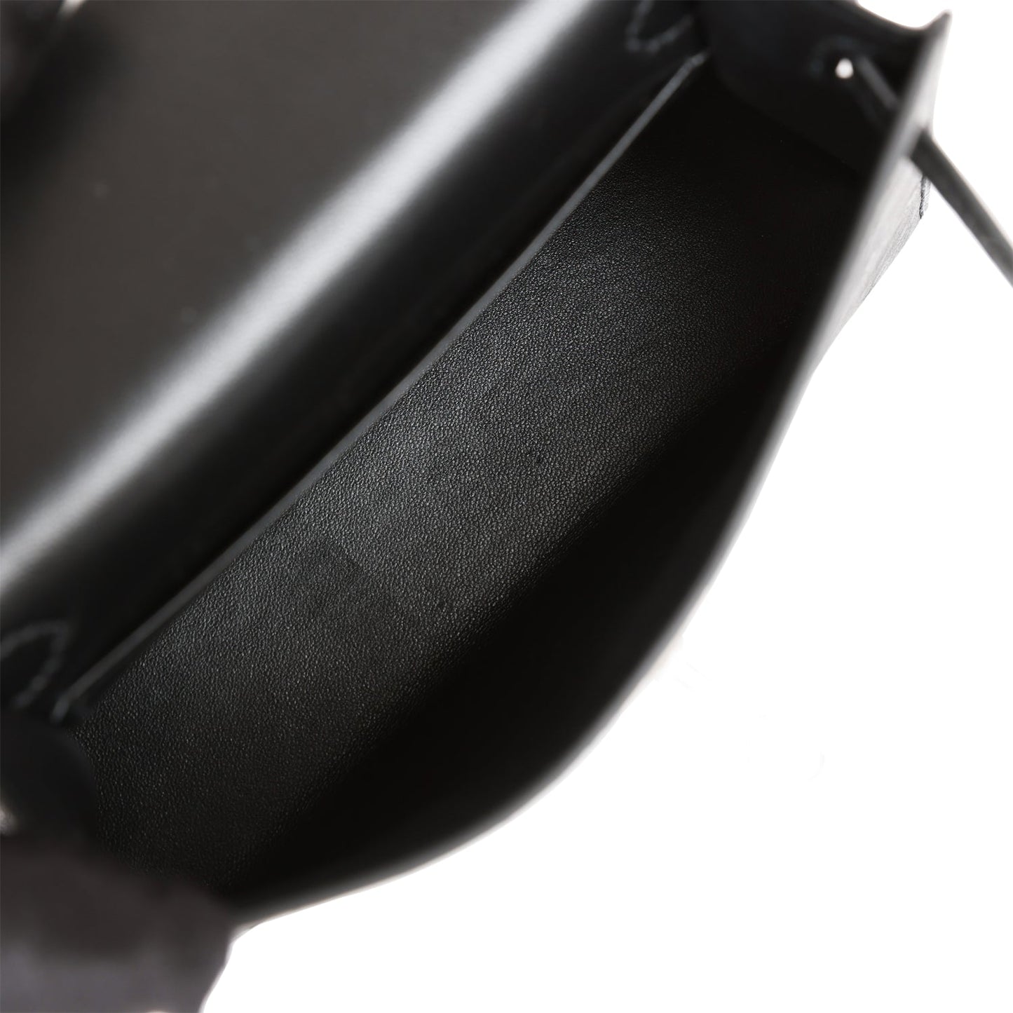 Hermes Kelly 20 Sellier Black Ostrich Palladium Hardware