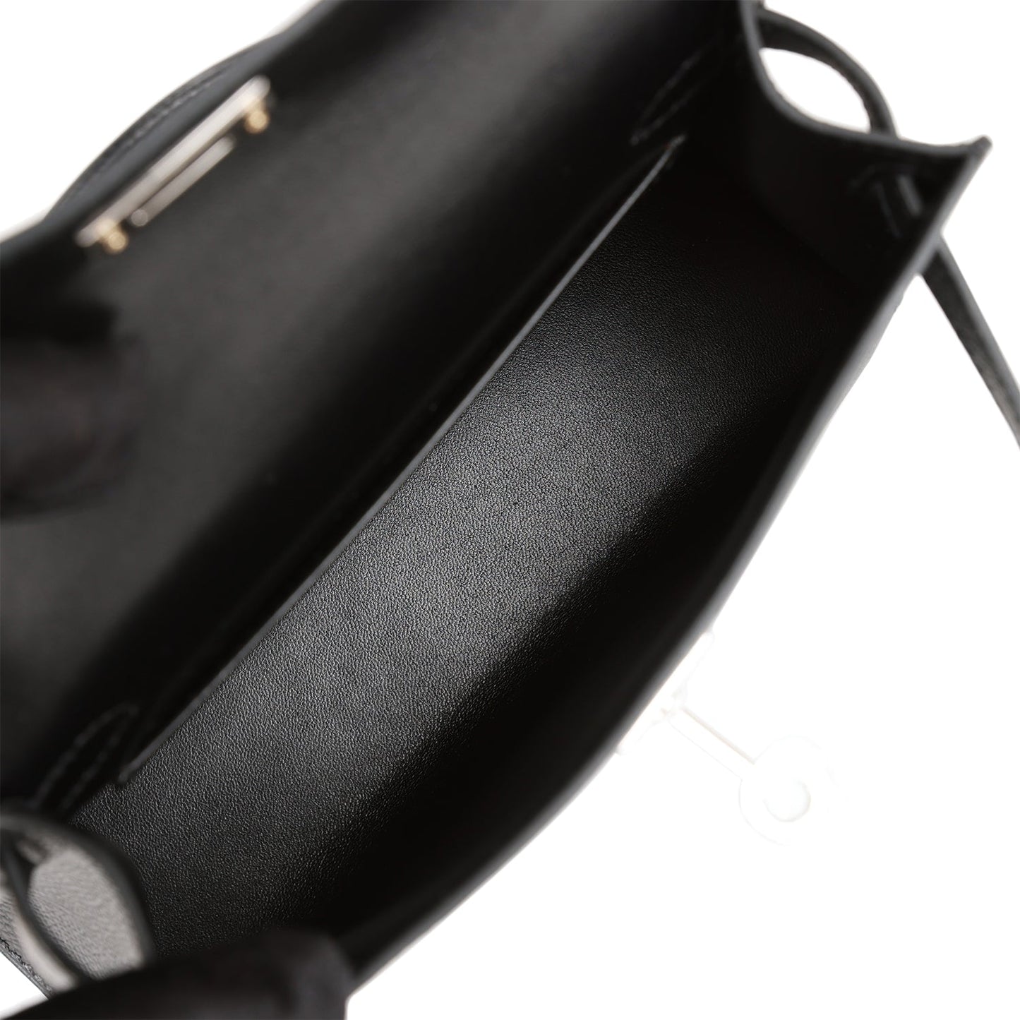 Hermes Kelly 20 Sellier Black Epsom Palladium Hardware