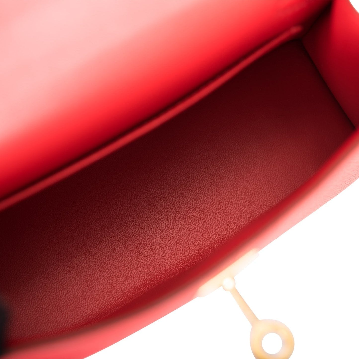 Hermes Kelly 20 Sellier Rouge de Coeur Epsom Gold Hardware