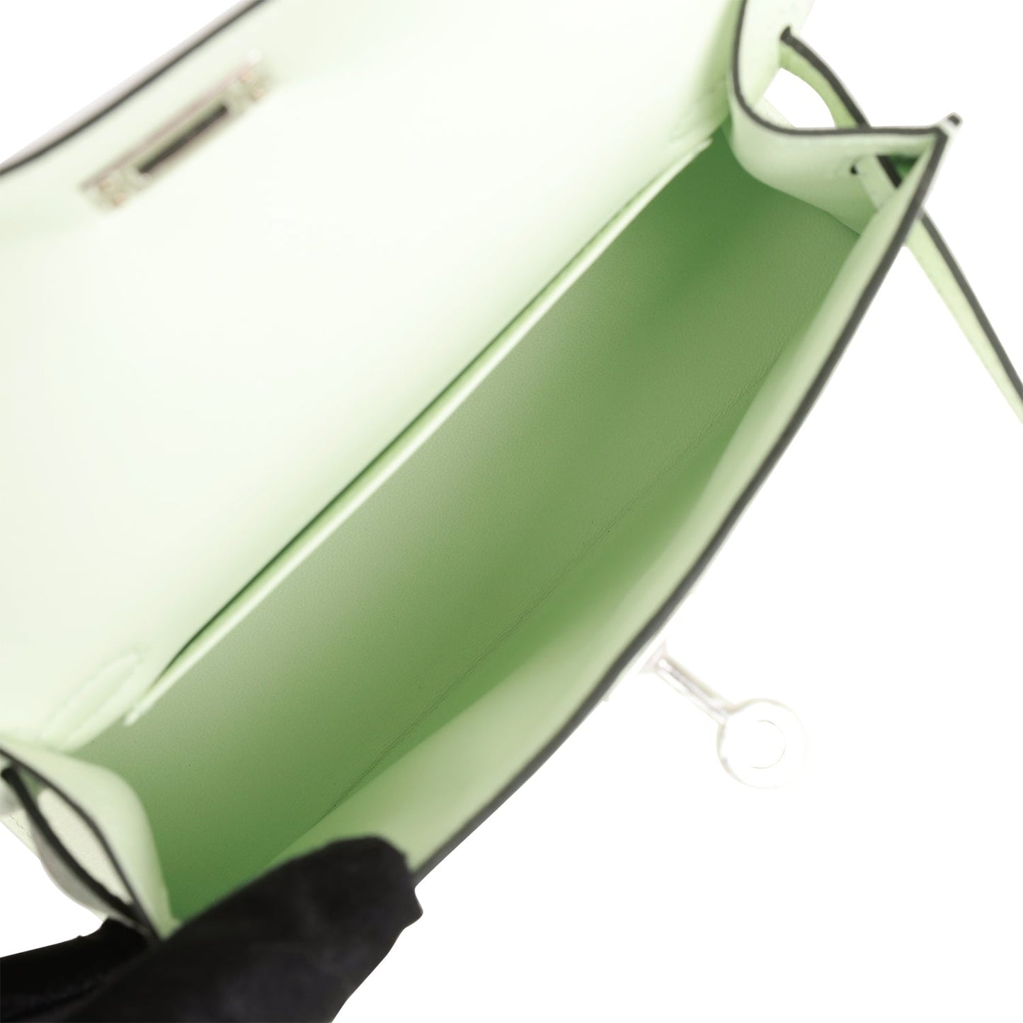 Hermes Kelly 20 Sellier Vert Fizz Epsom Palladium Hardware