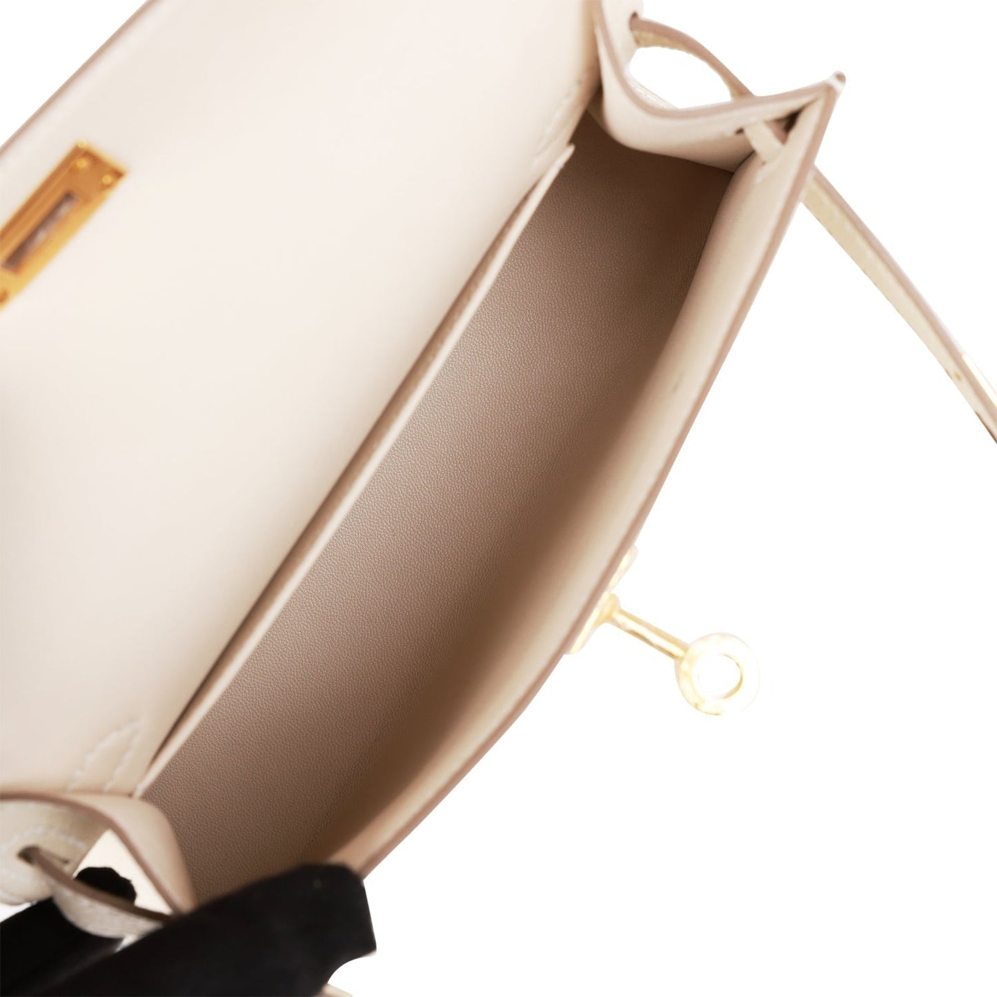 Hermes Kelly 20 Sellier Craie Epsom Gold Hardware
