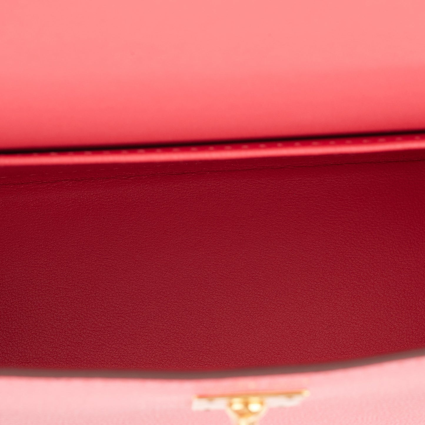 Hermes Kelly 20 Sellier Rose Lipstick Chevre Gold Hardware