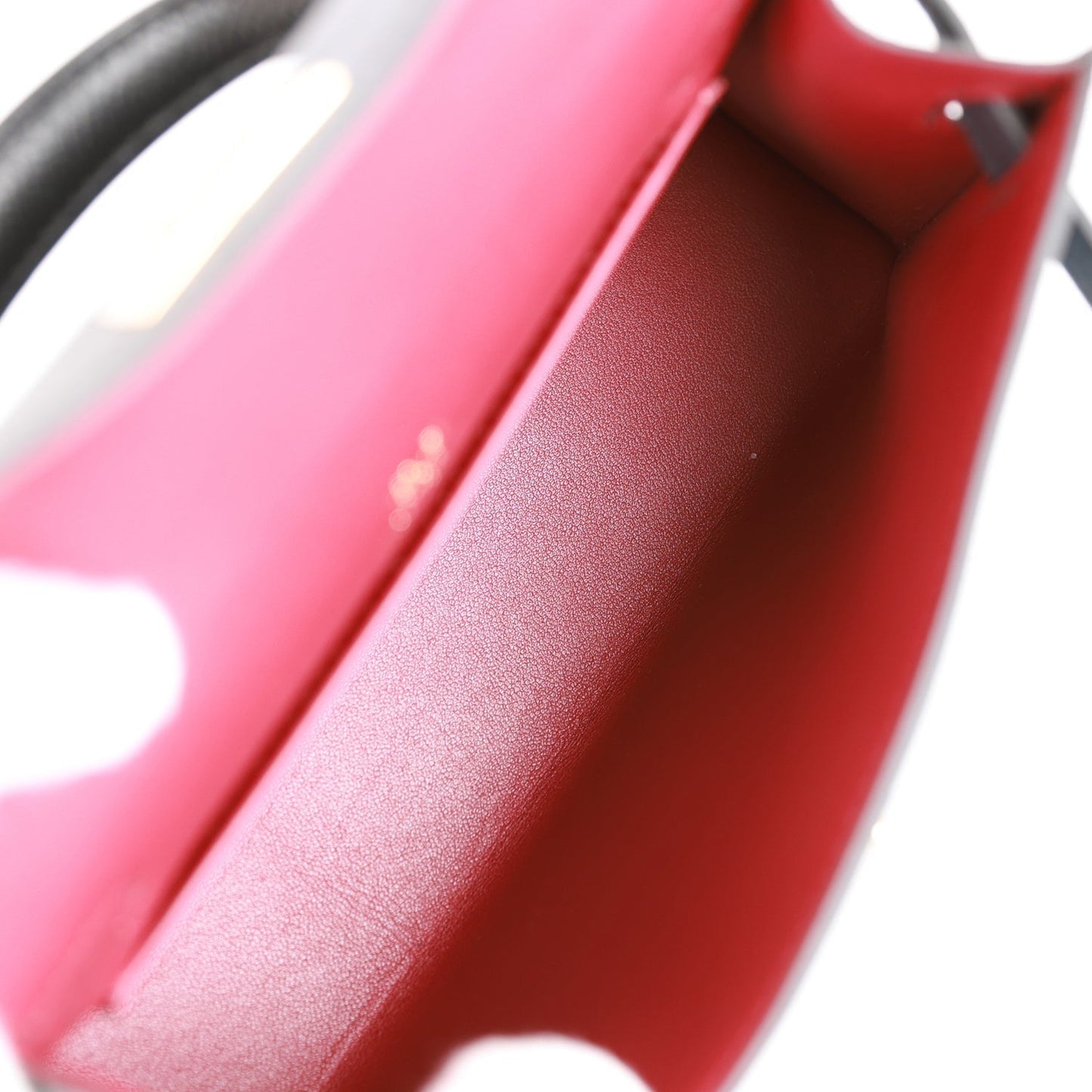 Hermes Kelly 20 Sellier Bleu Indigo, Black and Rouge H Casaque Epsom Gold Hardware