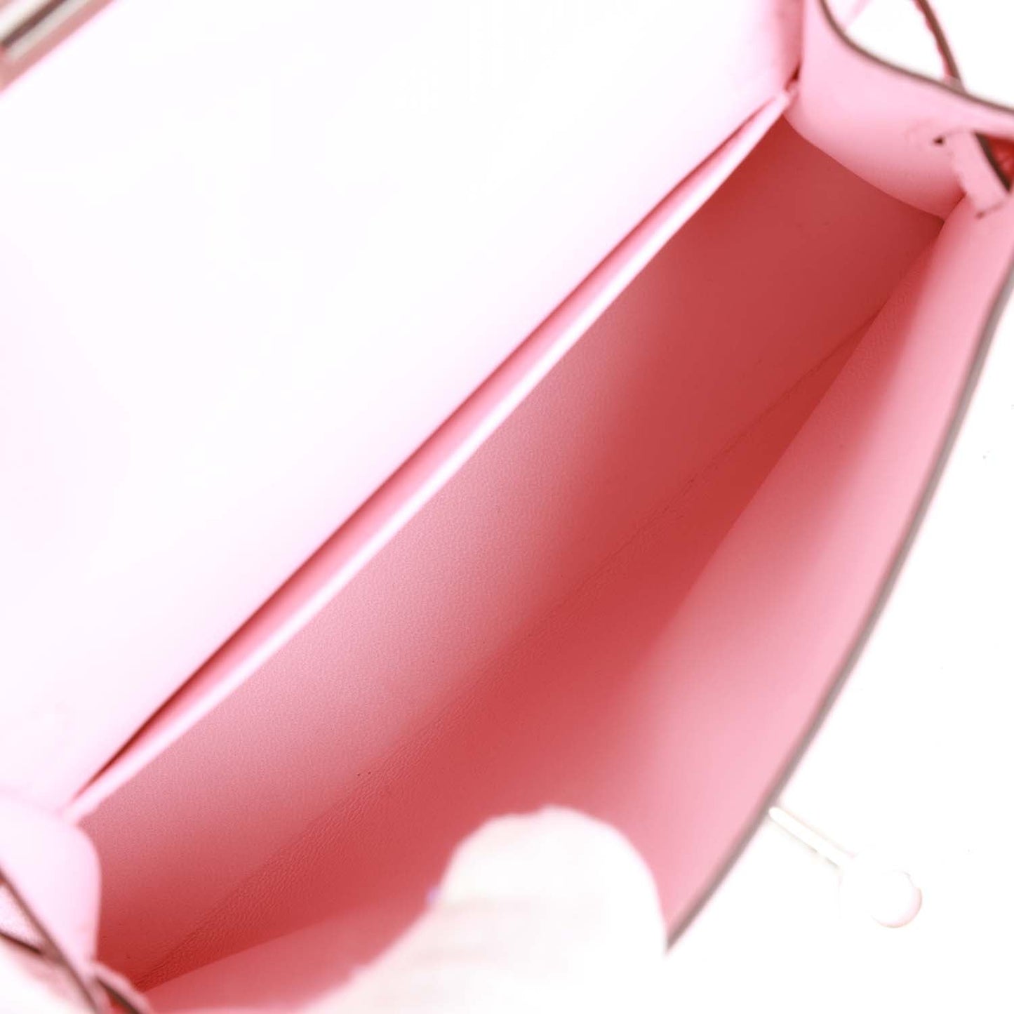 Hermes Kelly 20 Sellier Rose Sakura Chevre Palladium Hardware