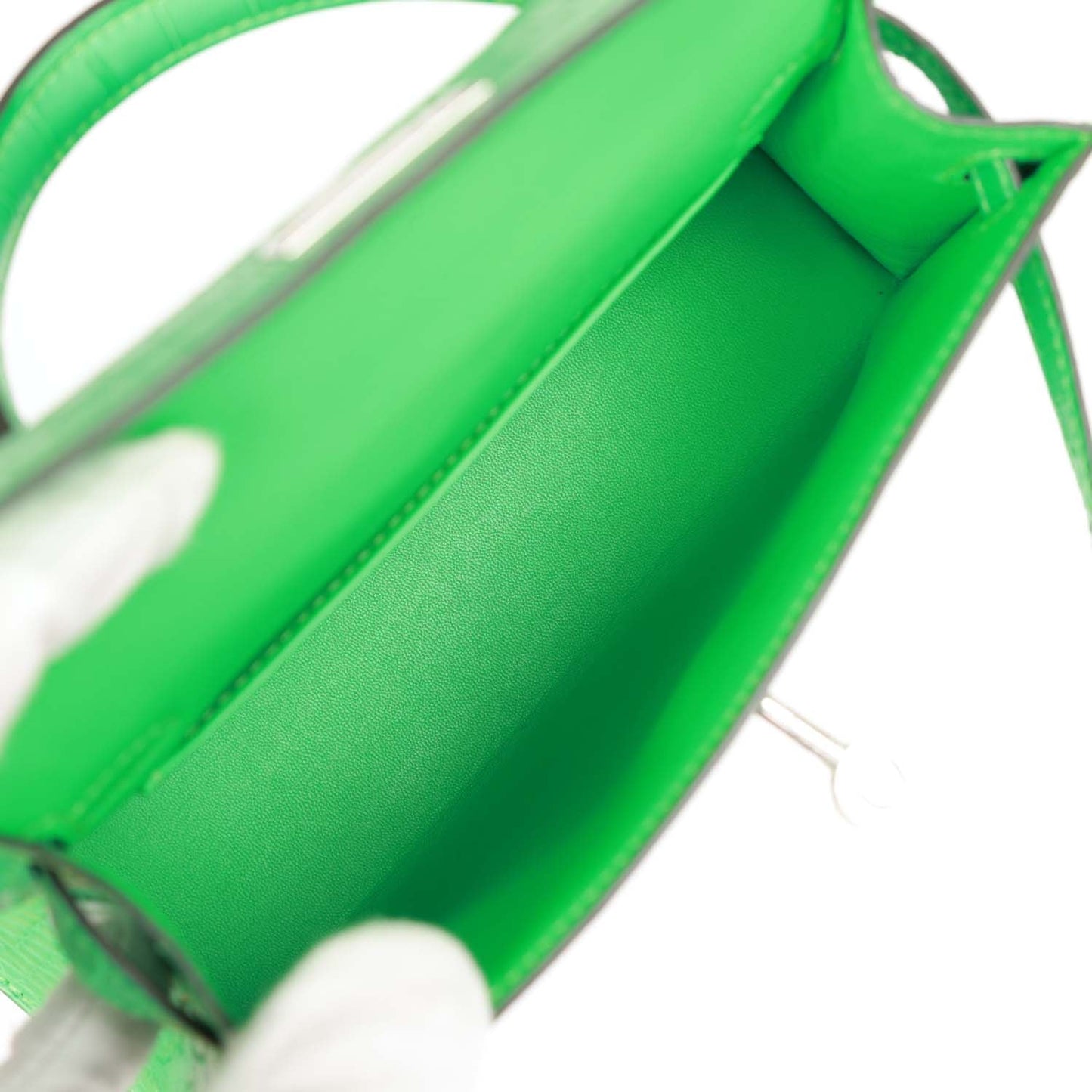 Hermes Kelly 20 Sellier Vert Comics Matte Alligator Palladium Hardware