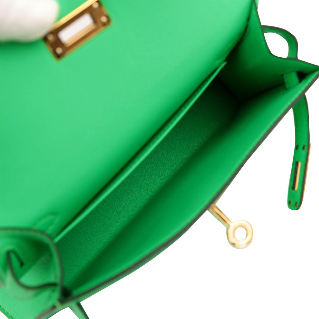 Hermes Kelly 20 Sellier Vert Comics Chevre Gold Hardware