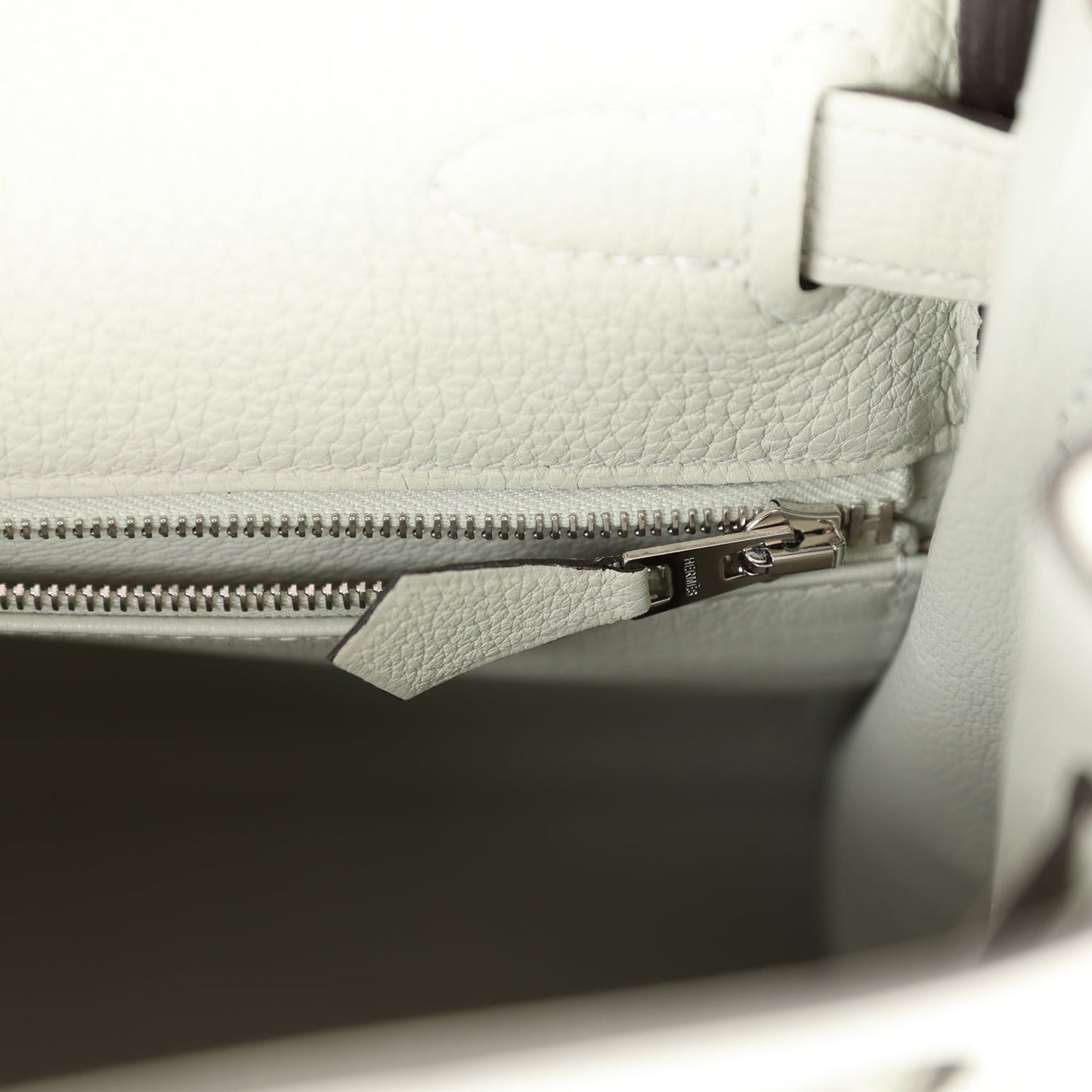 Hermes Kelly 28 Retourne Gris Neve Togo Palladium Hardware