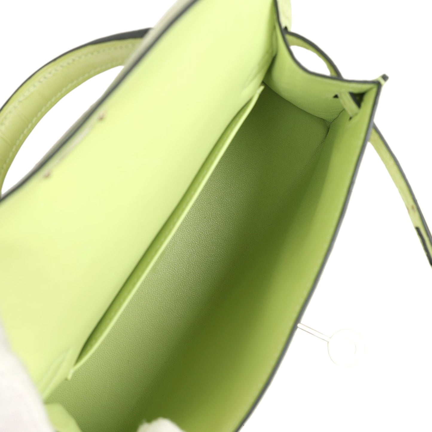 Hermes Kelly 20 Sellier Jaune Bourgeon Matte Alligator Palladium Hardware