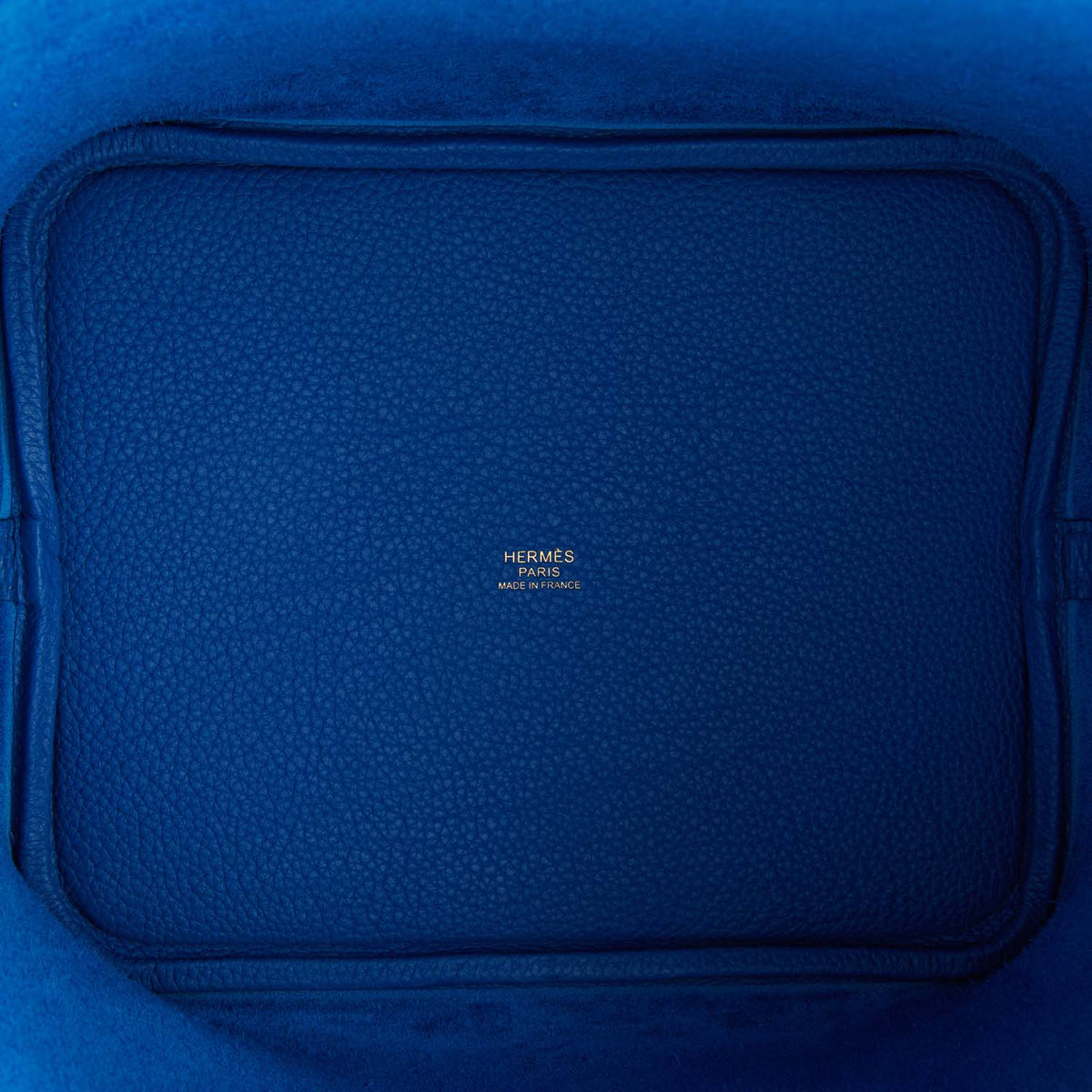 Hermes Picotin Lock 22 Bleu France Clemence Gold Hardware