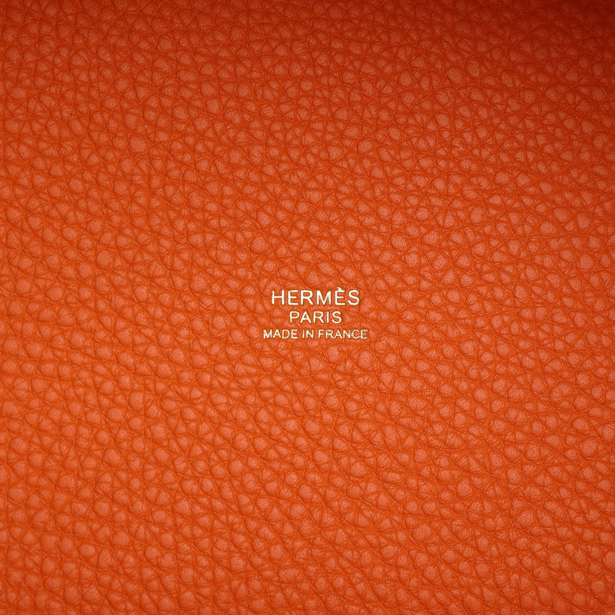 Hermes Picotin 18 Orange H Clemence Gold Hardware
