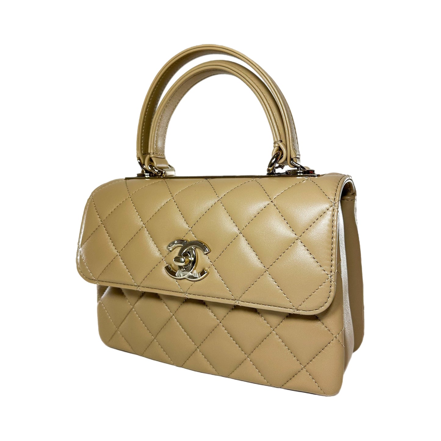 Chanel Flap Mini Lambskin Gold Shoulder Bag 2