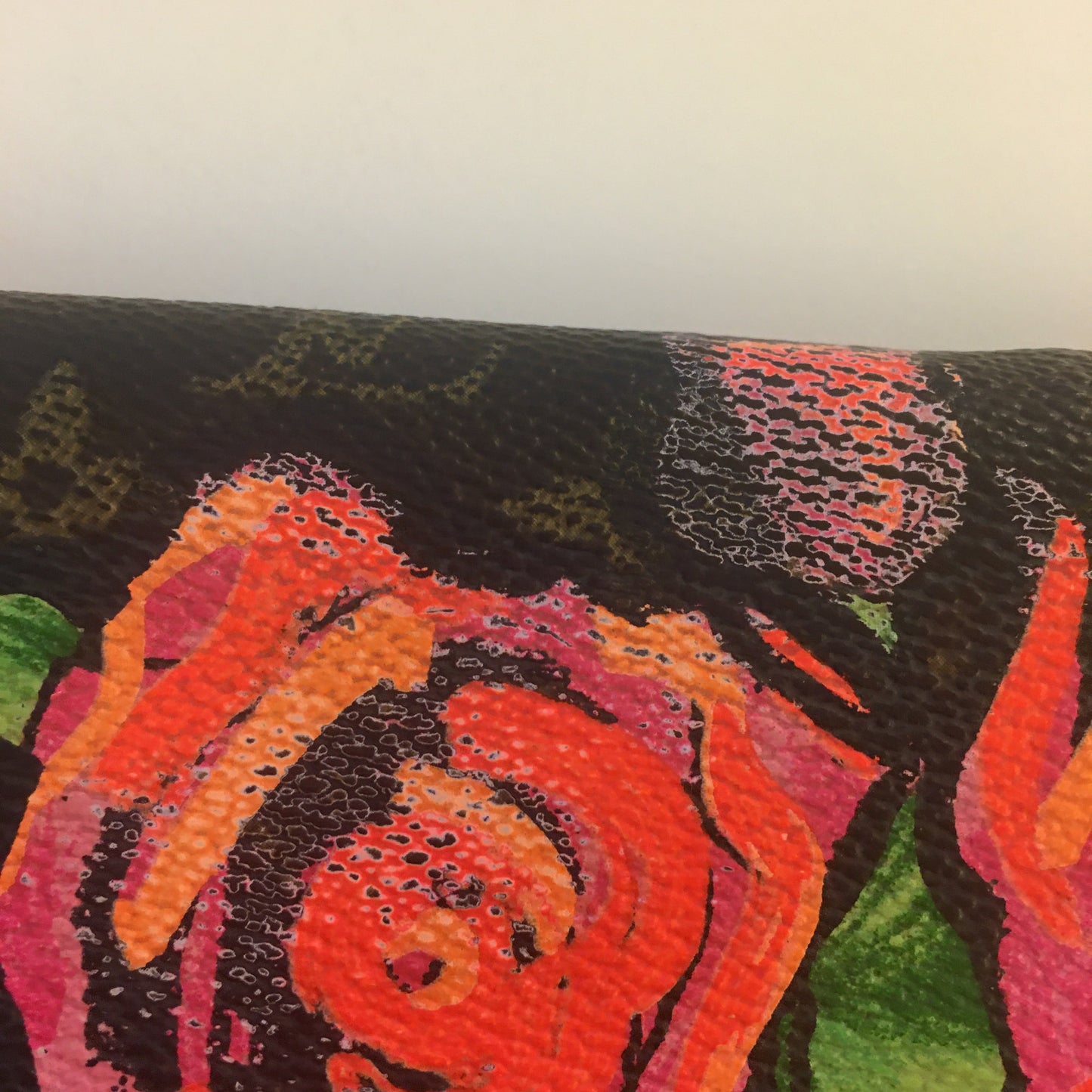 LOUIS VUITTON Limited Edition x Stephen Sprouse Roses Wallet in brown canvas