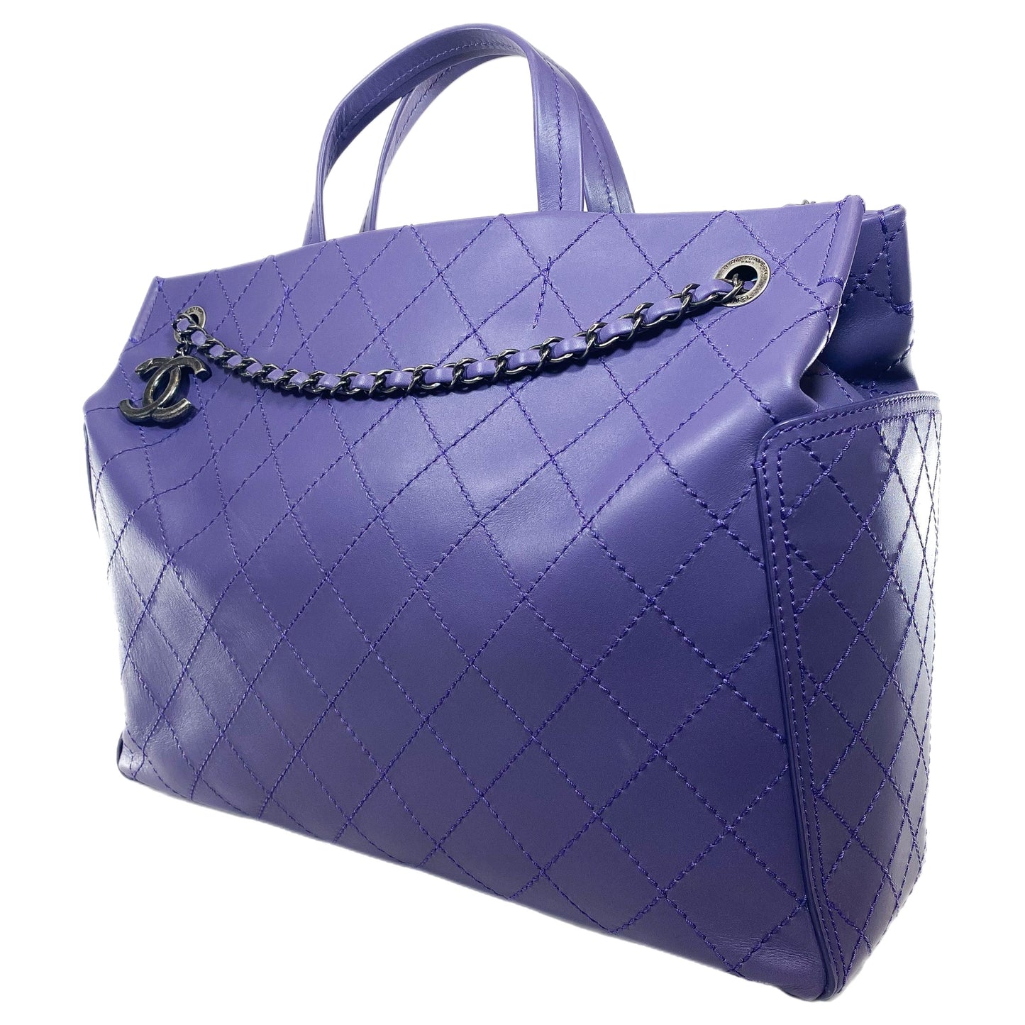 Chanel Leather Tan Elegant Tote Bag
