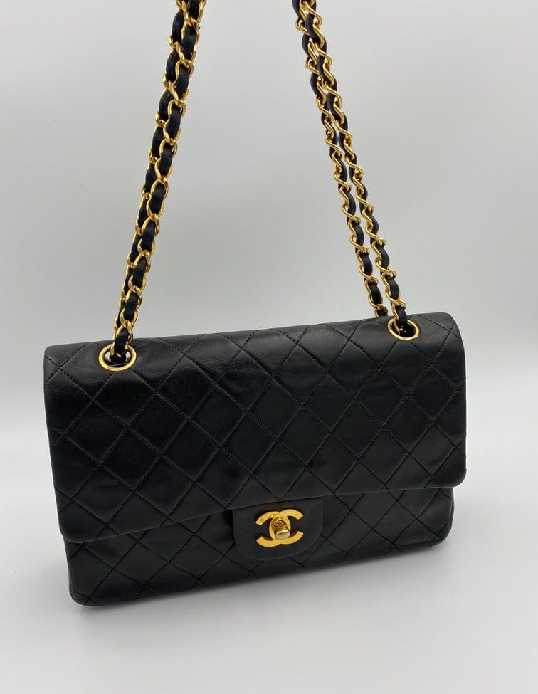Chanel Classic Flap Medium Lambskin Gold Shoulder Bag 3