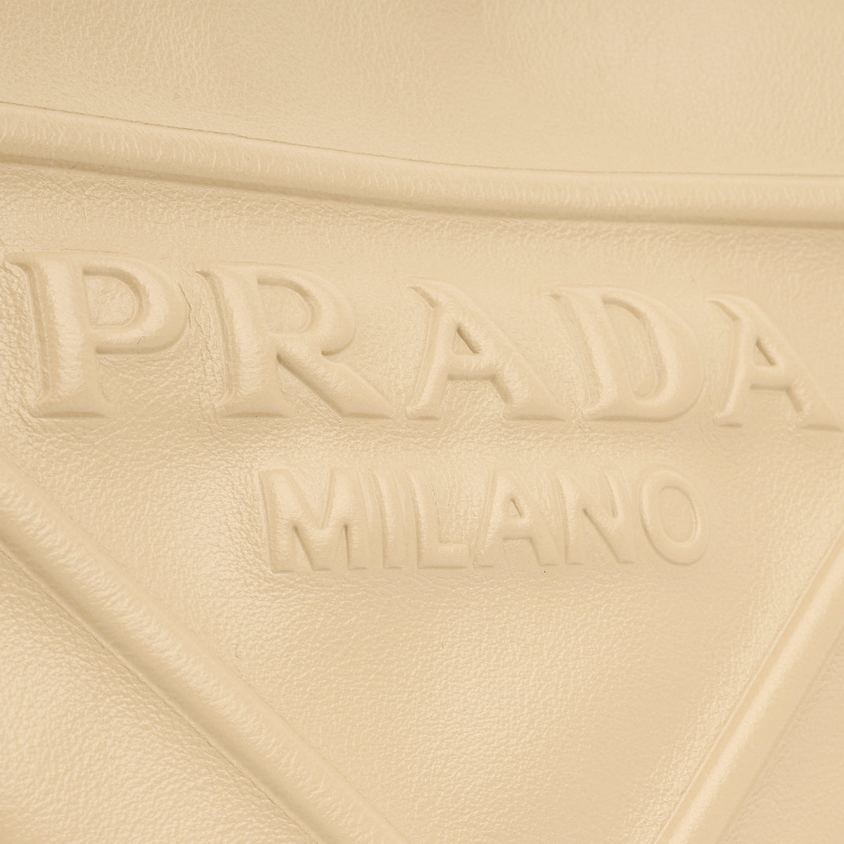 Prada Triangle Crossbody - Beige