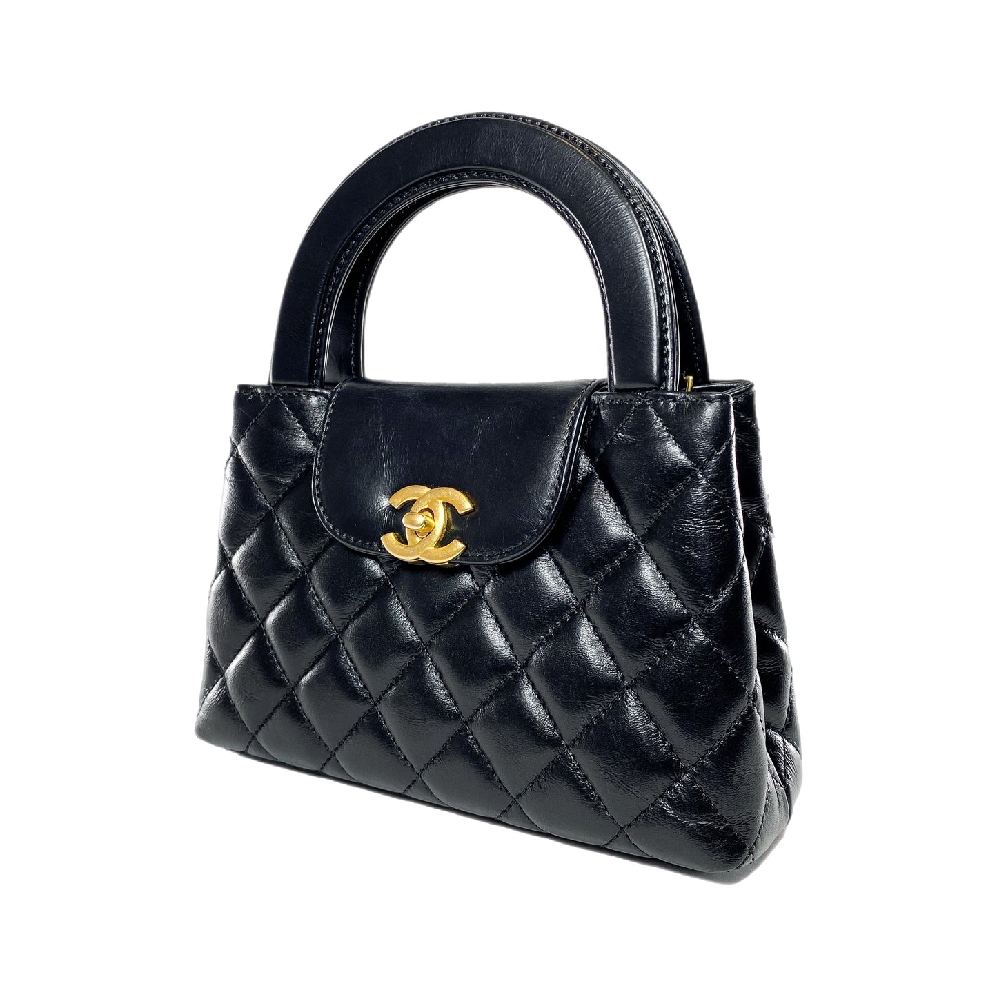Chanel Kelly Leather Black Shoulder Bag